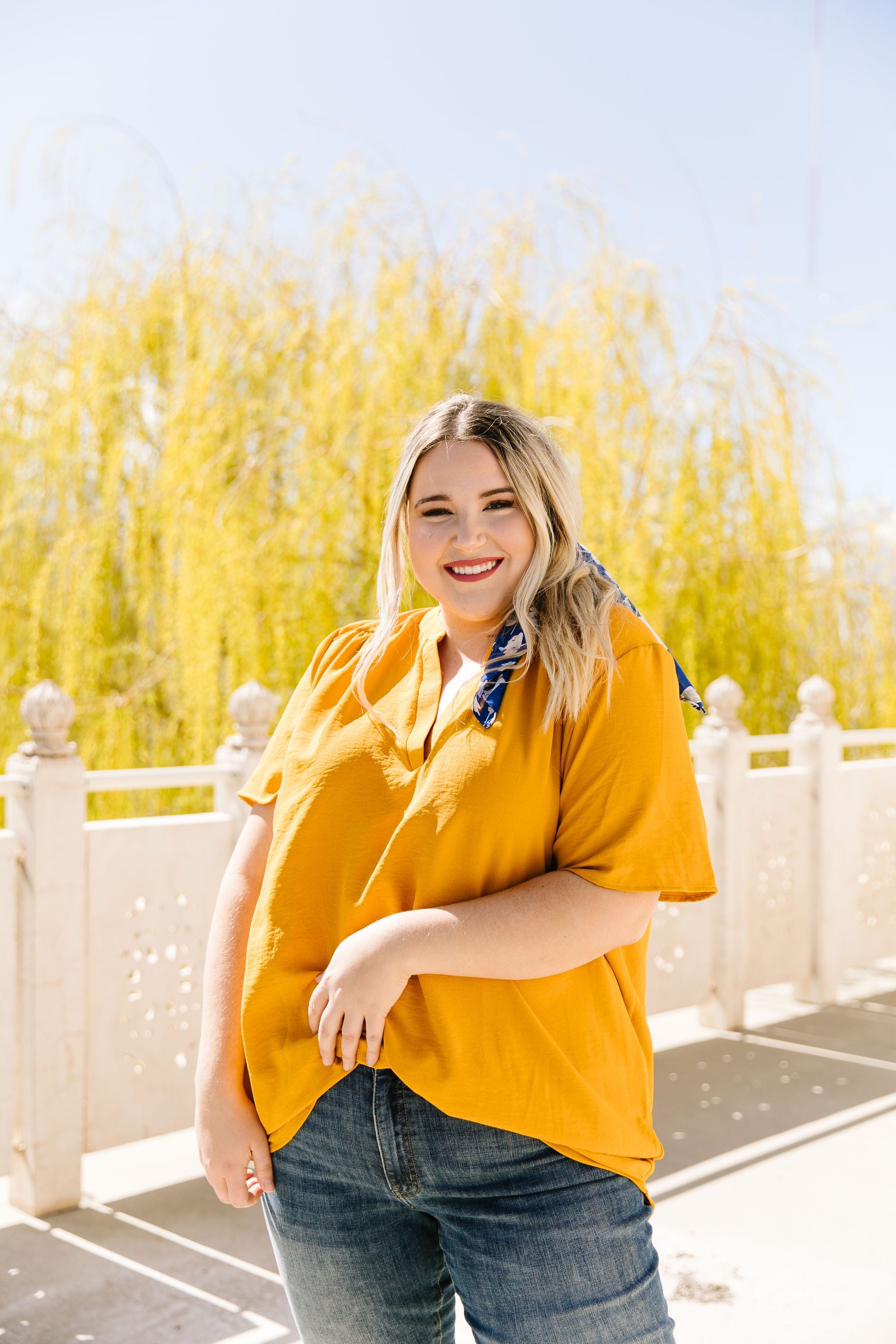 Elegant Mustard Blouse