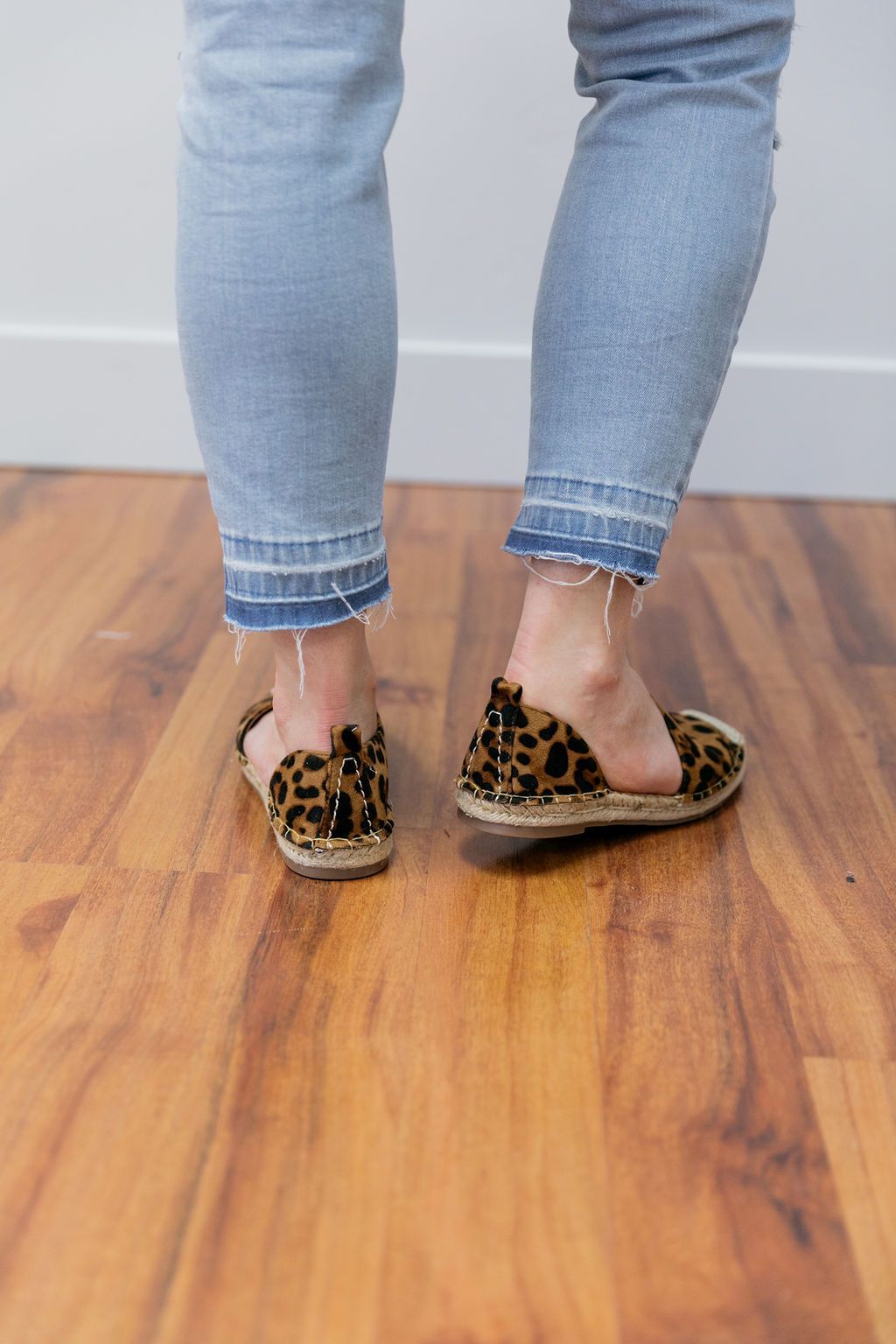 Leopard Print Espadrille Loafers