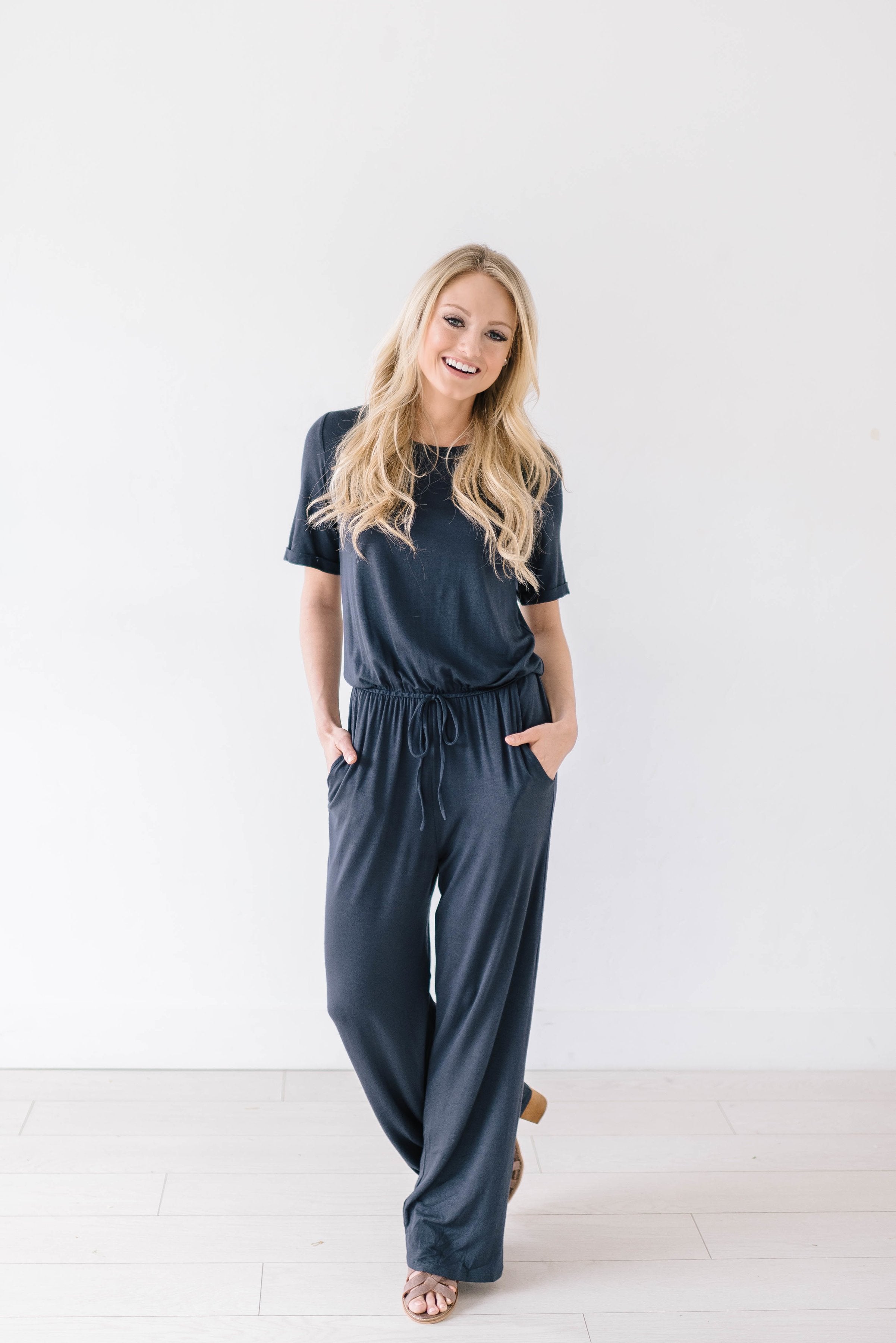 Life Is Good Jumpsuit In Slate