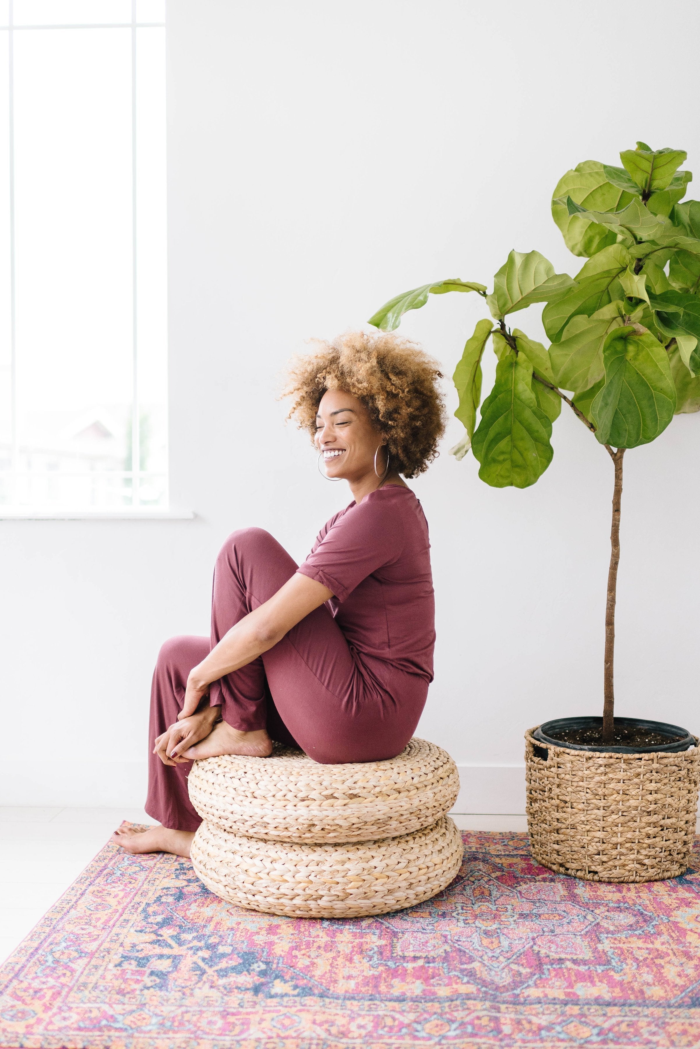 Life Is Good Jumpsuit In Berry