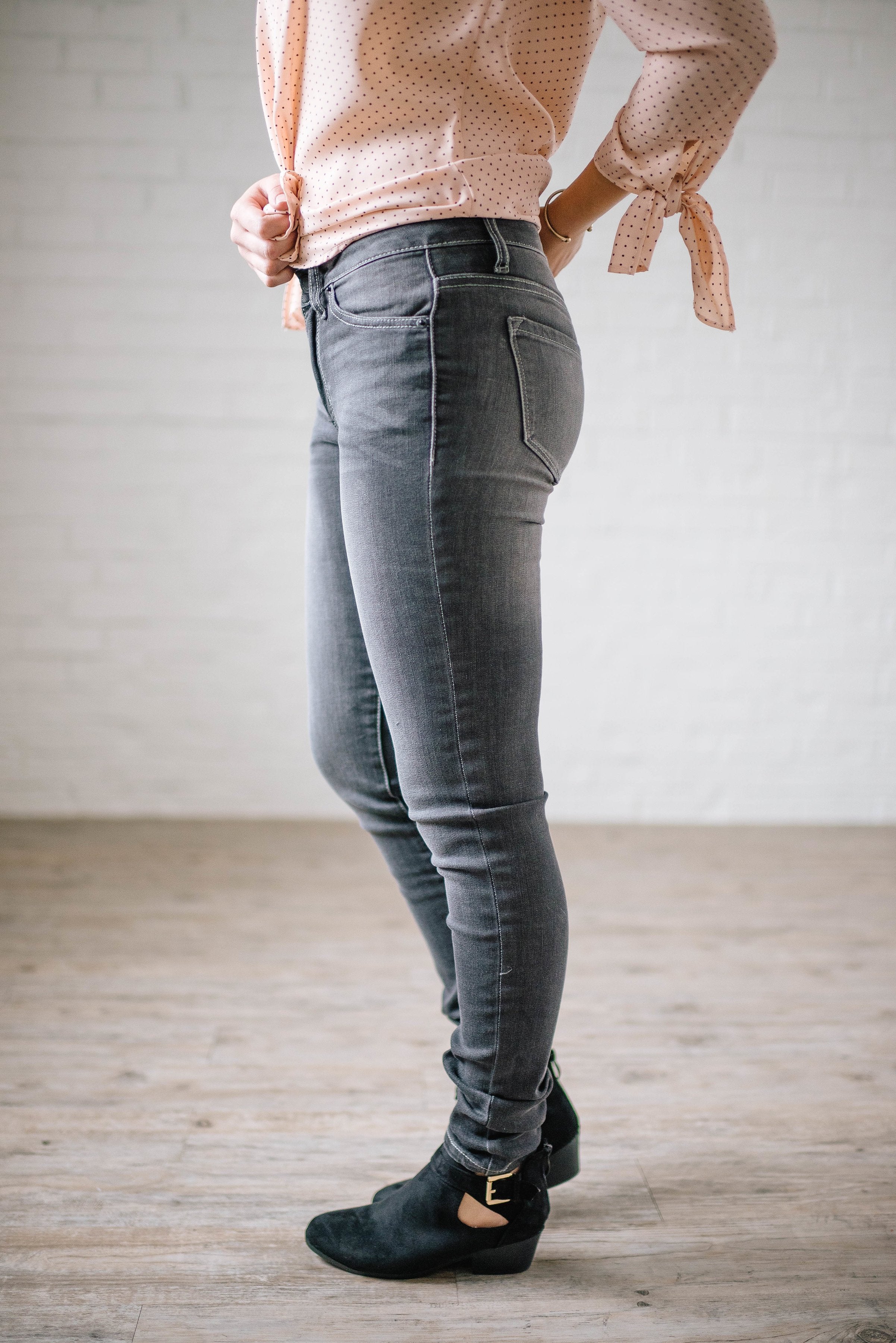 Light Gray Super Skinny Jeans