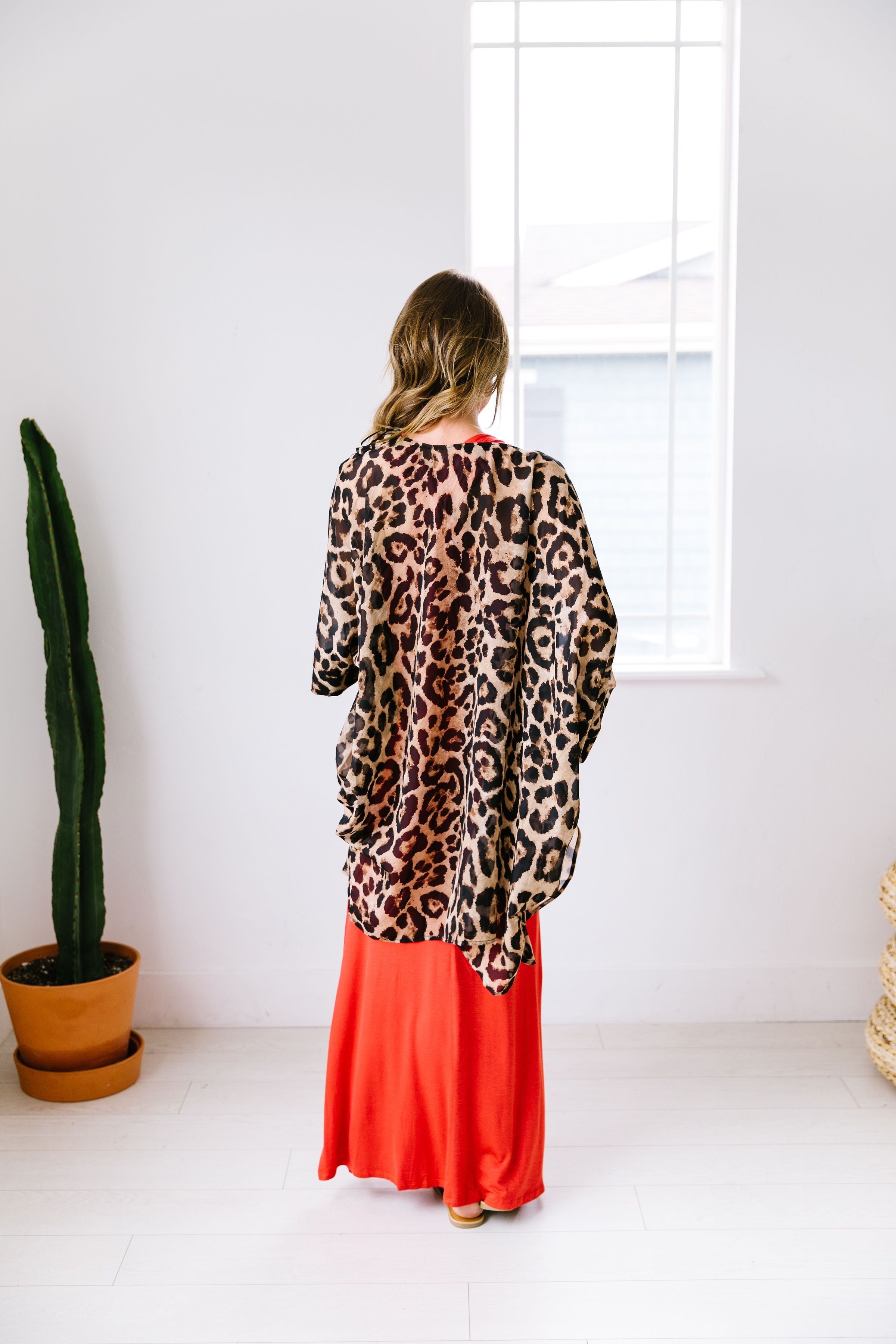 Lightweight Leopard Kimono