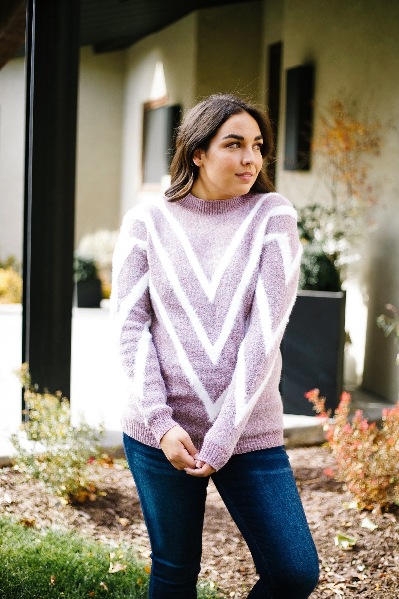 Lilac VVV Sweater