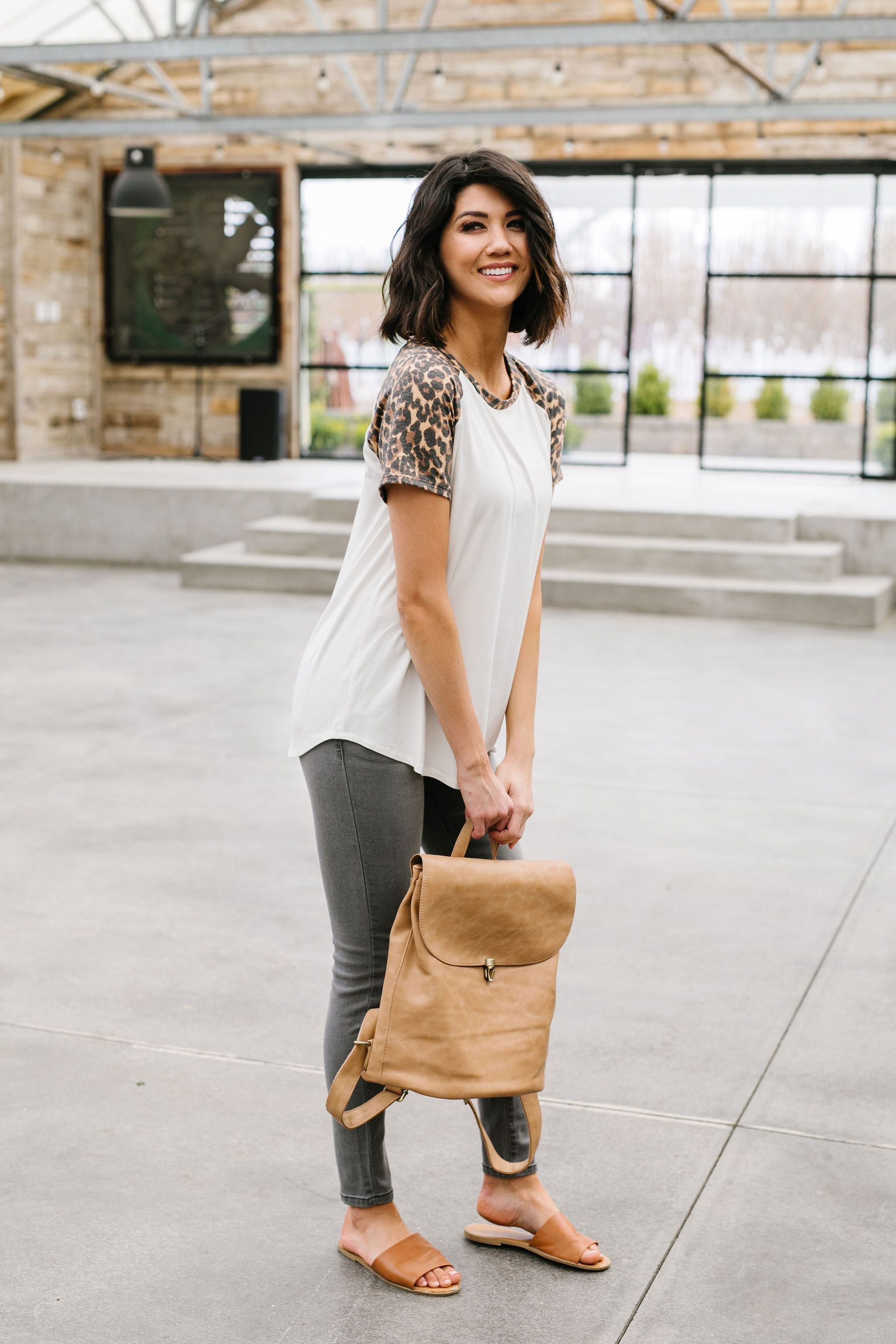 Live A Little Raglan Top