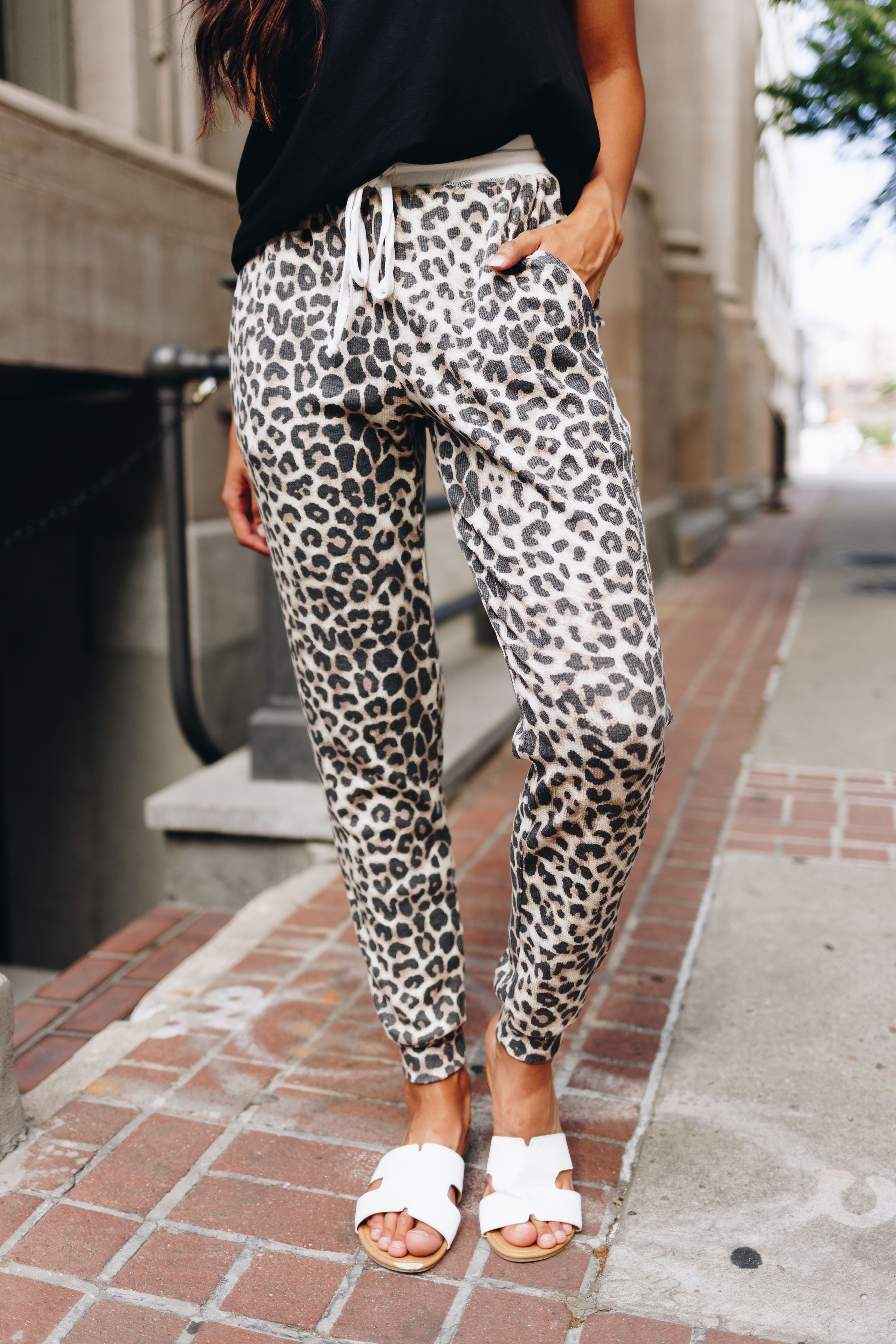 Lounging Leopard Joggers