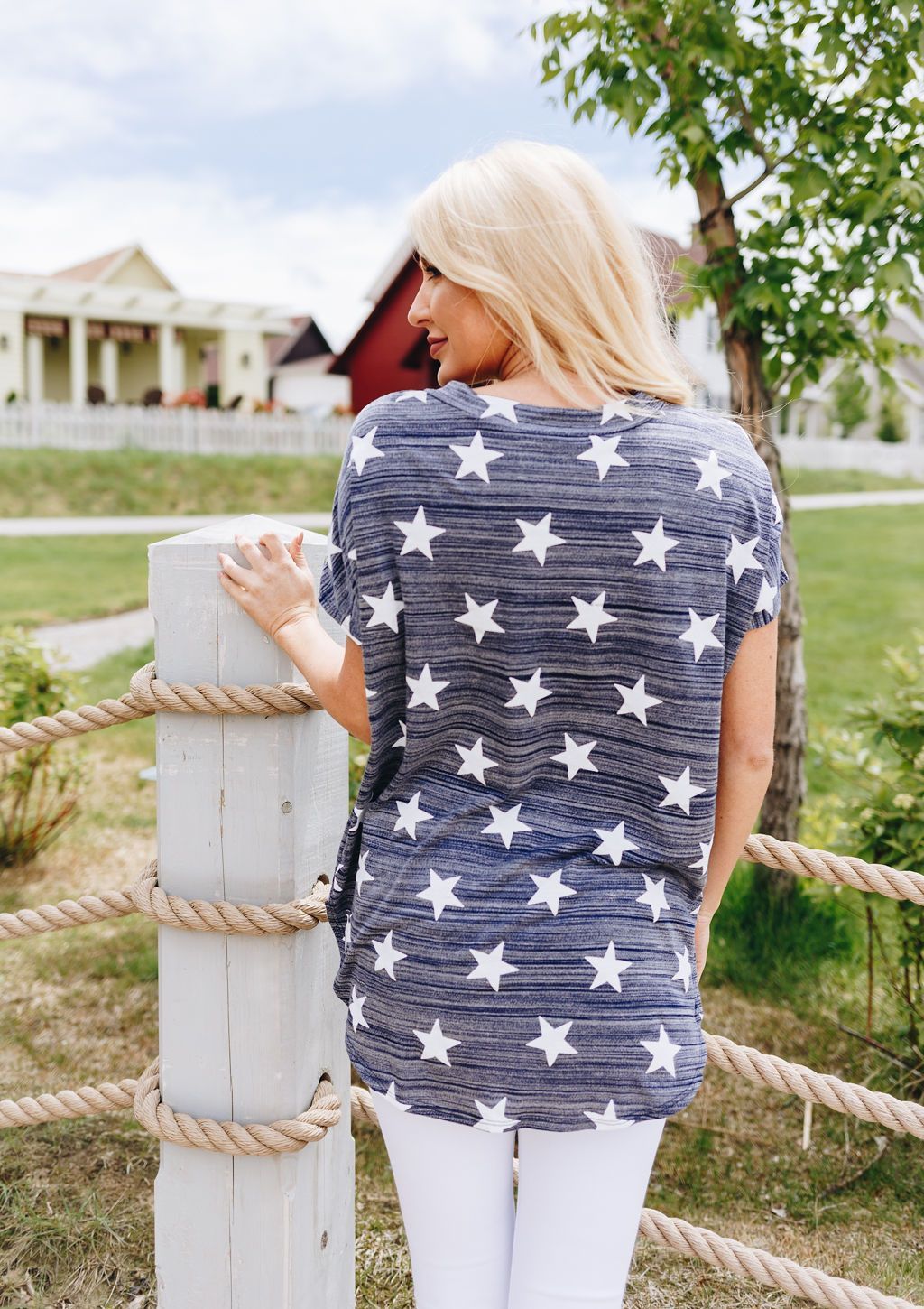 Lucky Stars V-Neck Tee