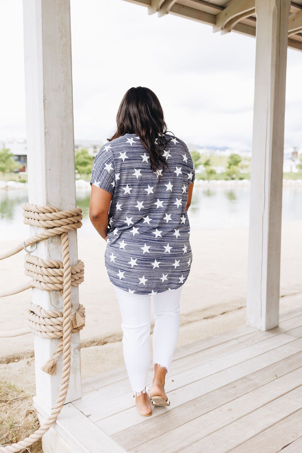 Lucky Stars V-Neck Tee