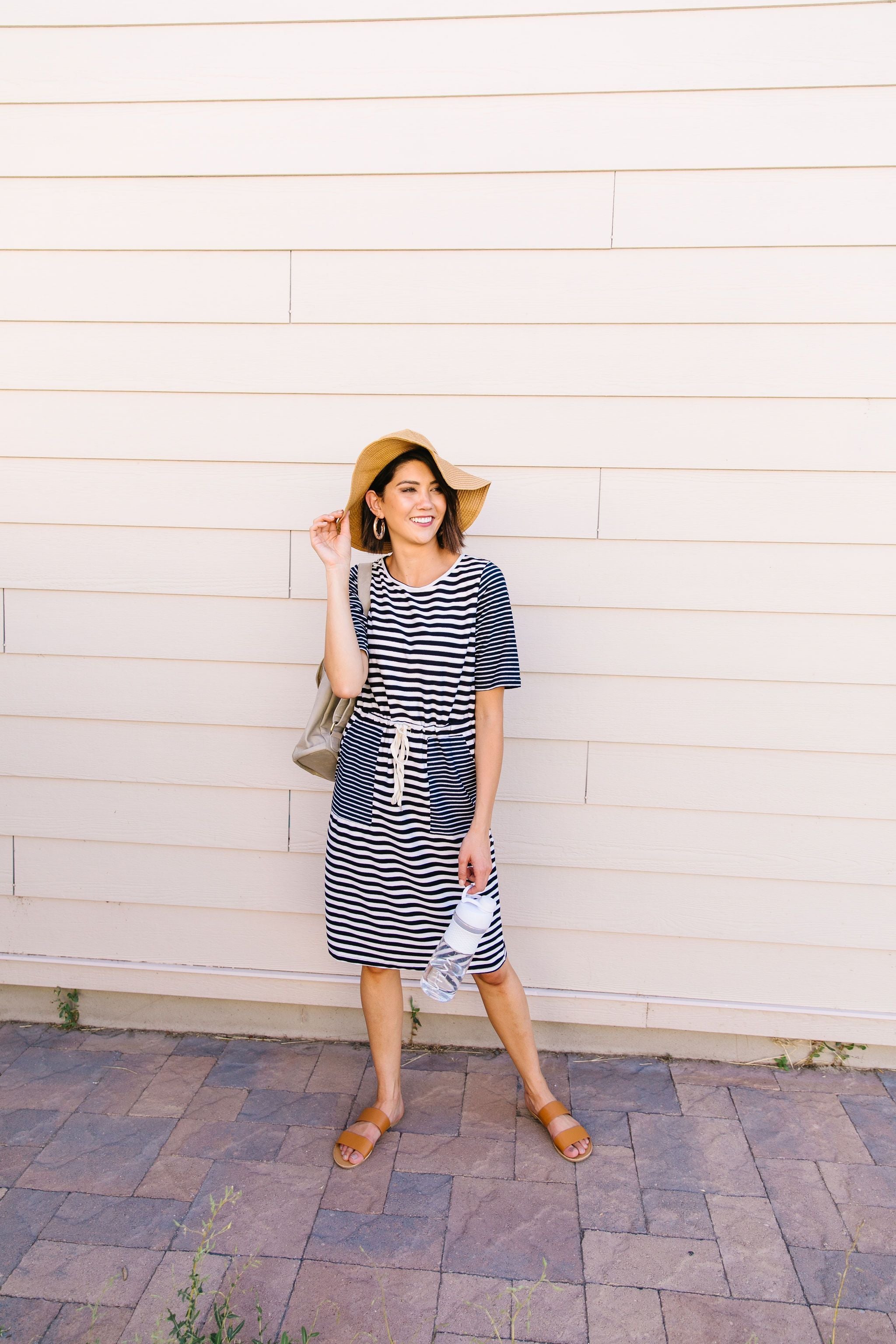 Madeline Striped T-Shirt Dress