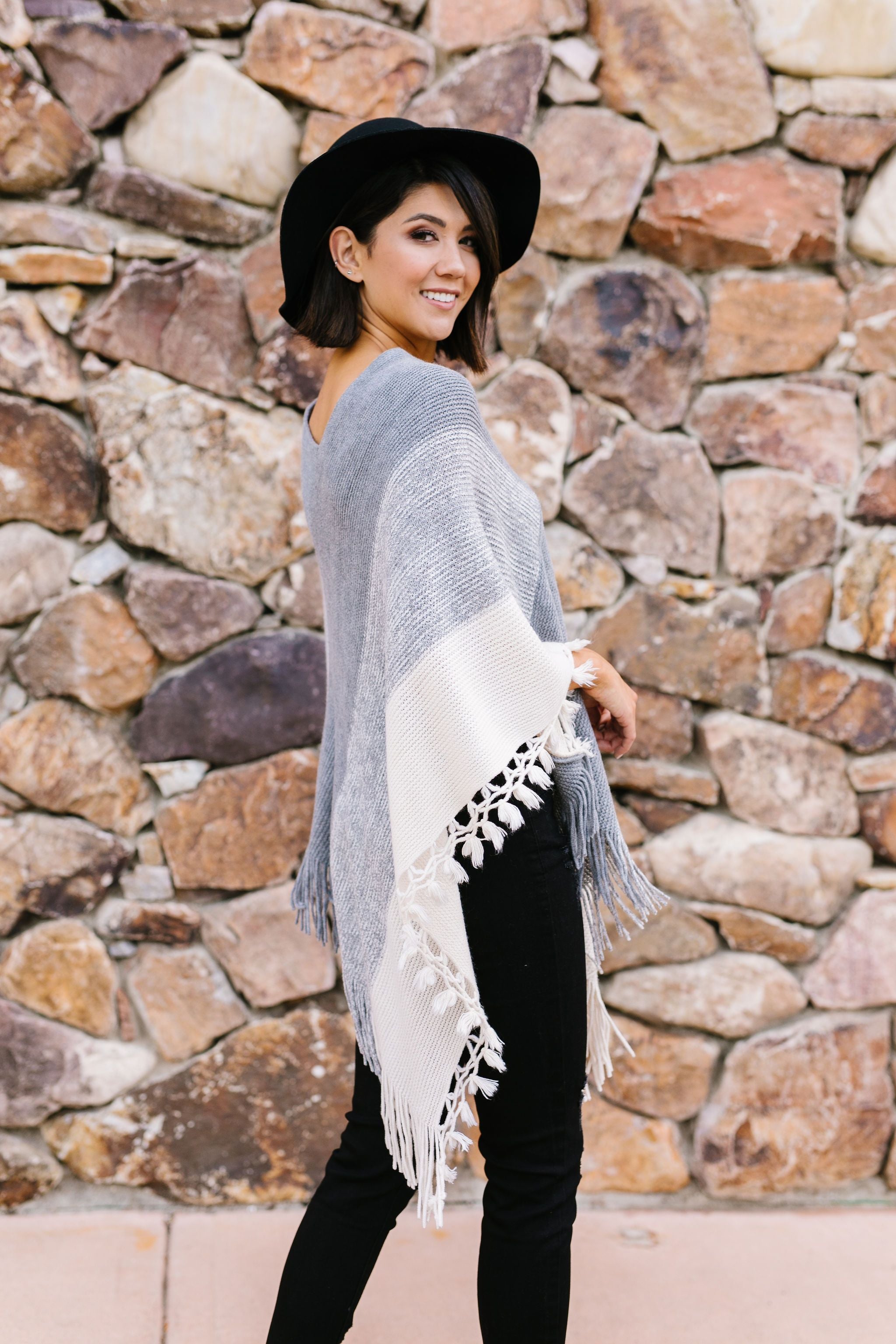 Make The Grade Fringed Poncho