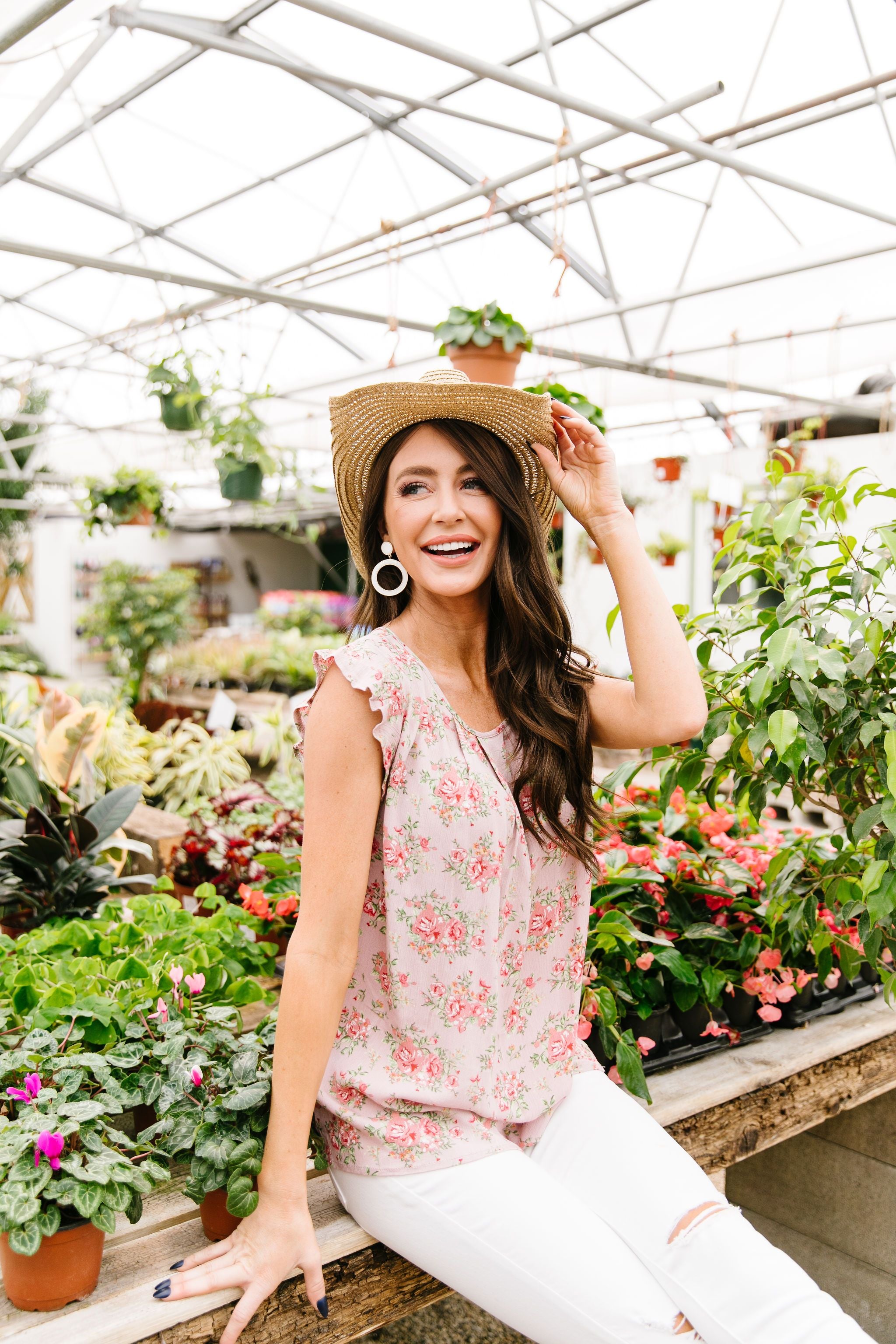 Mauve Floral Rhapsody Top