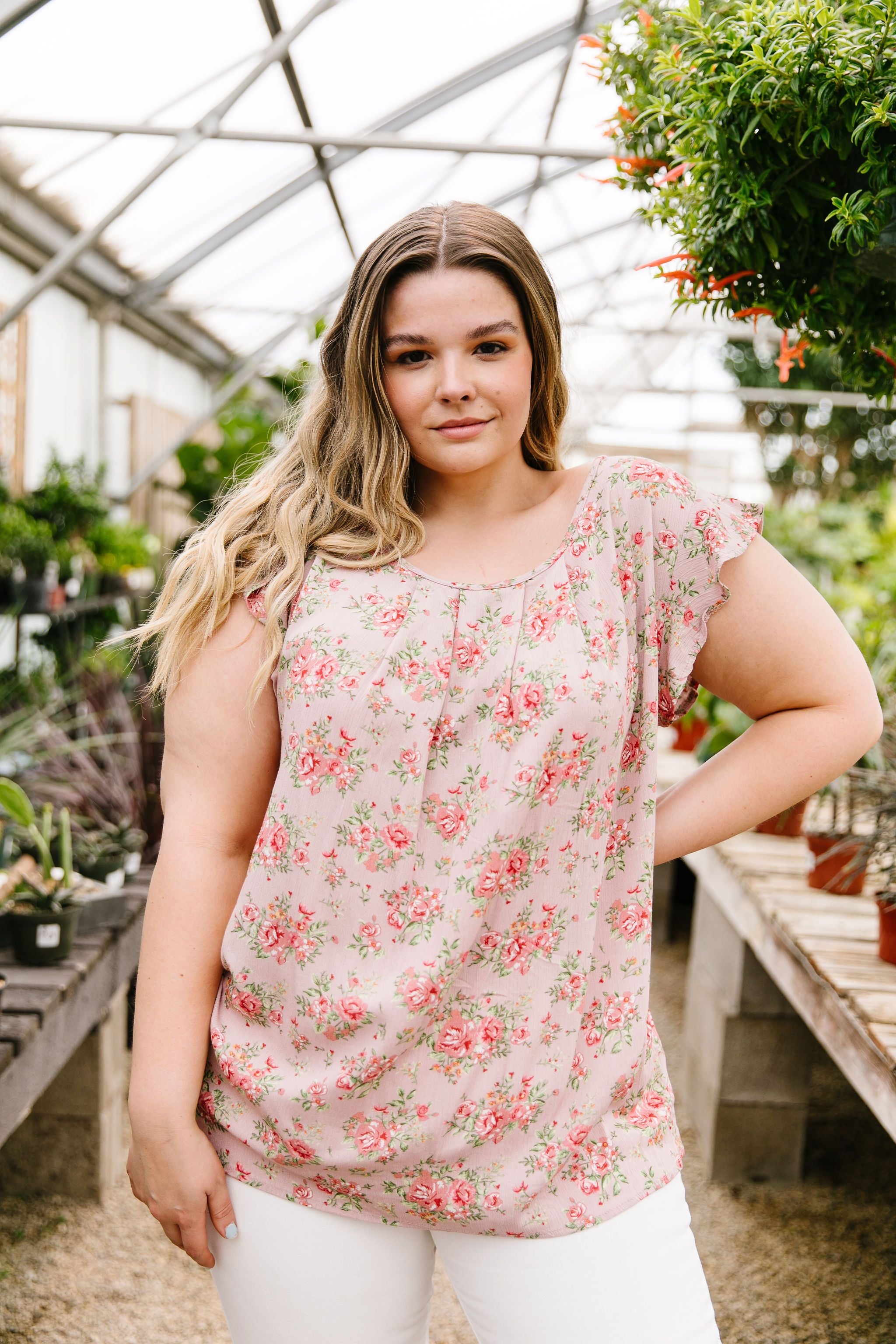 Mauve Floral Rhapsody Top