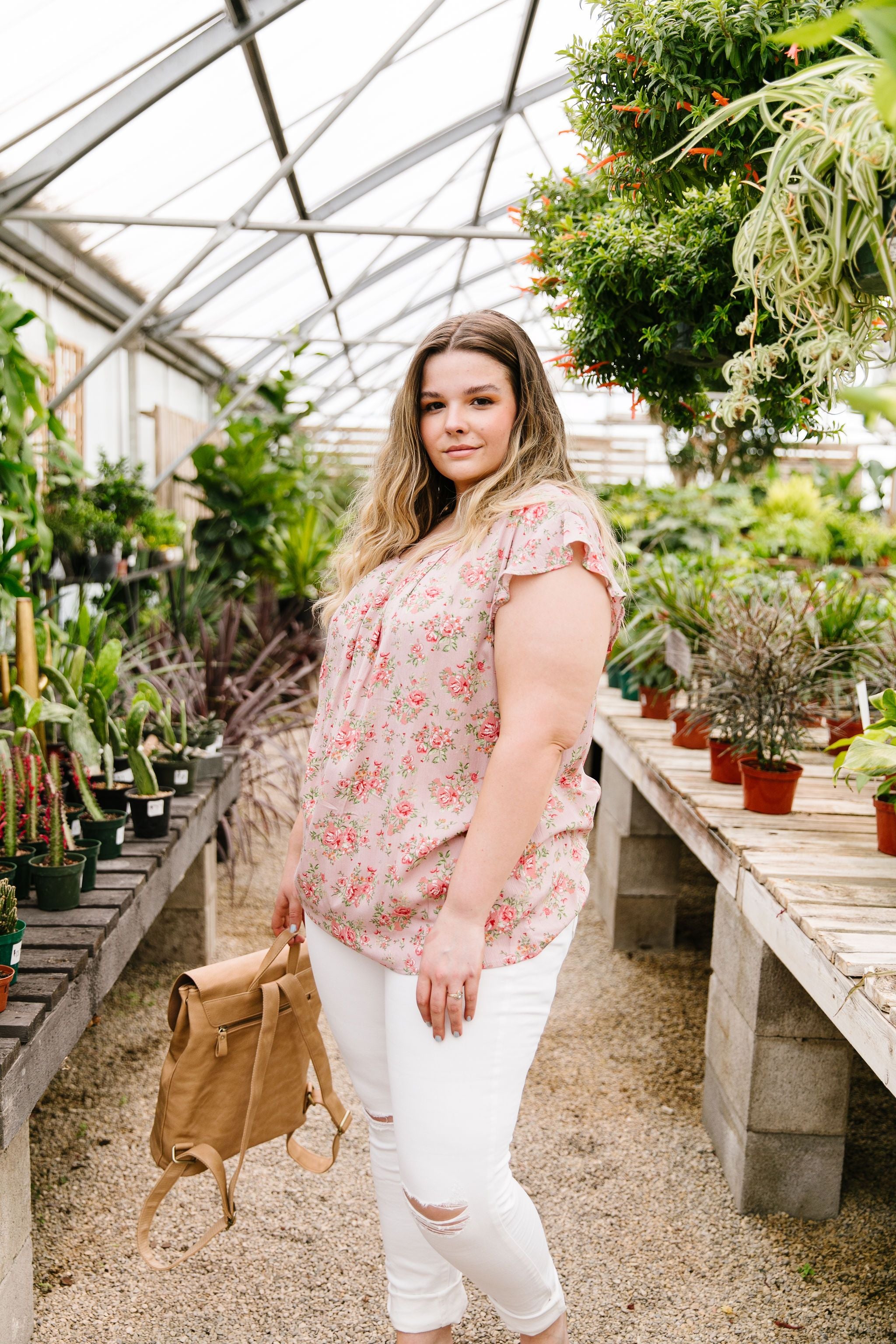 Mauve Floral Rhapsody Top