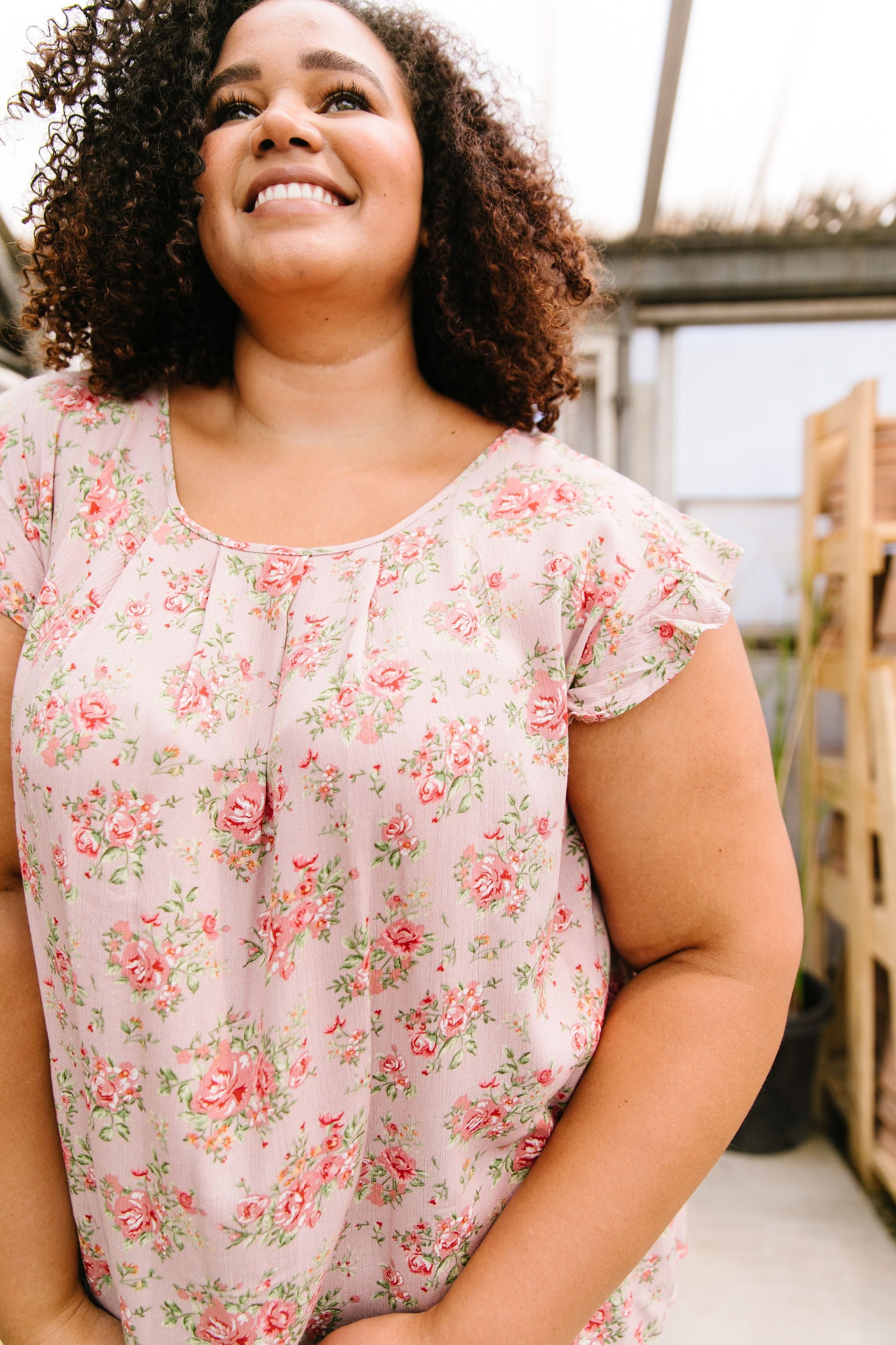 Mauve Floral Rhapsody Top