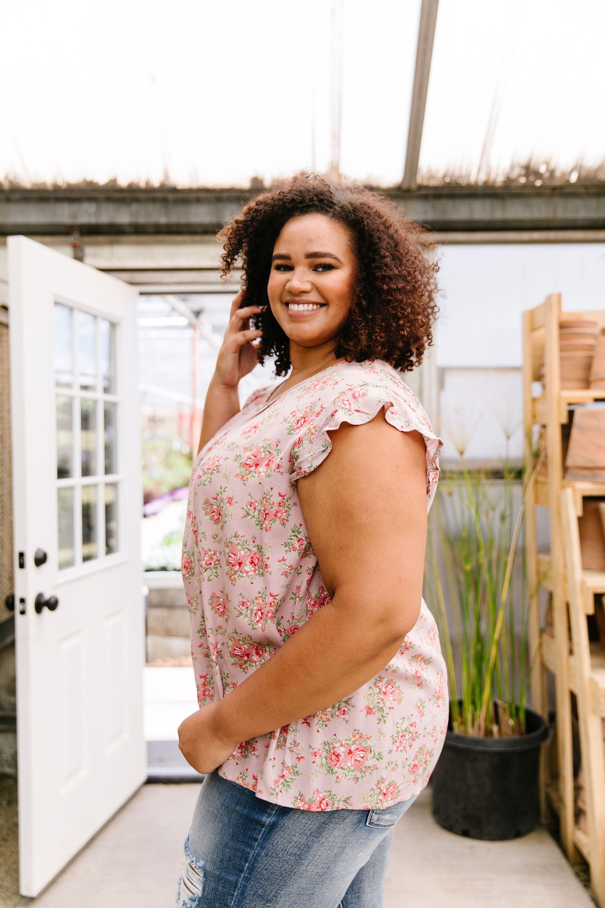 Mauve Floral Rhapsody Top