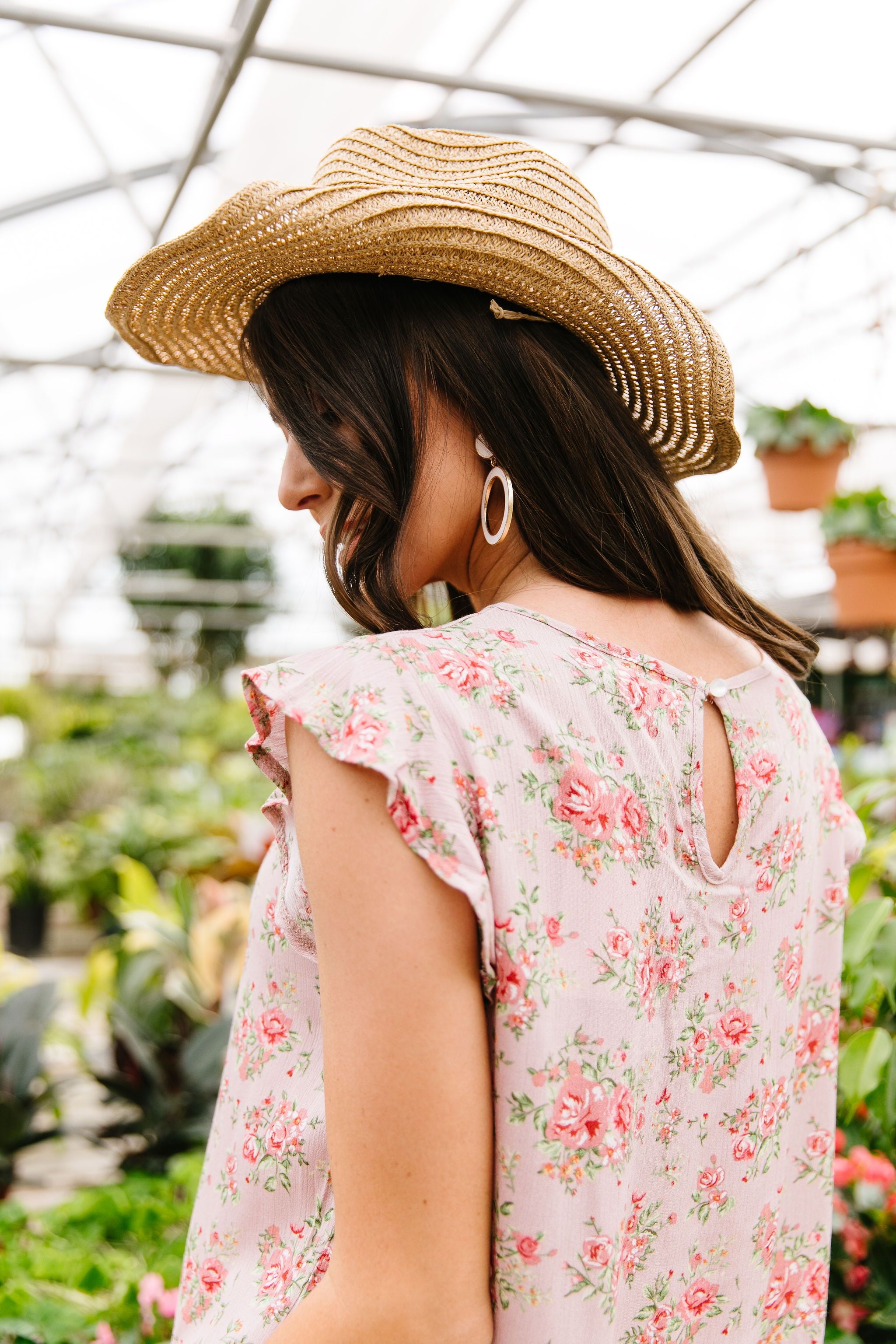 Mauve Floral Rhapsody Top