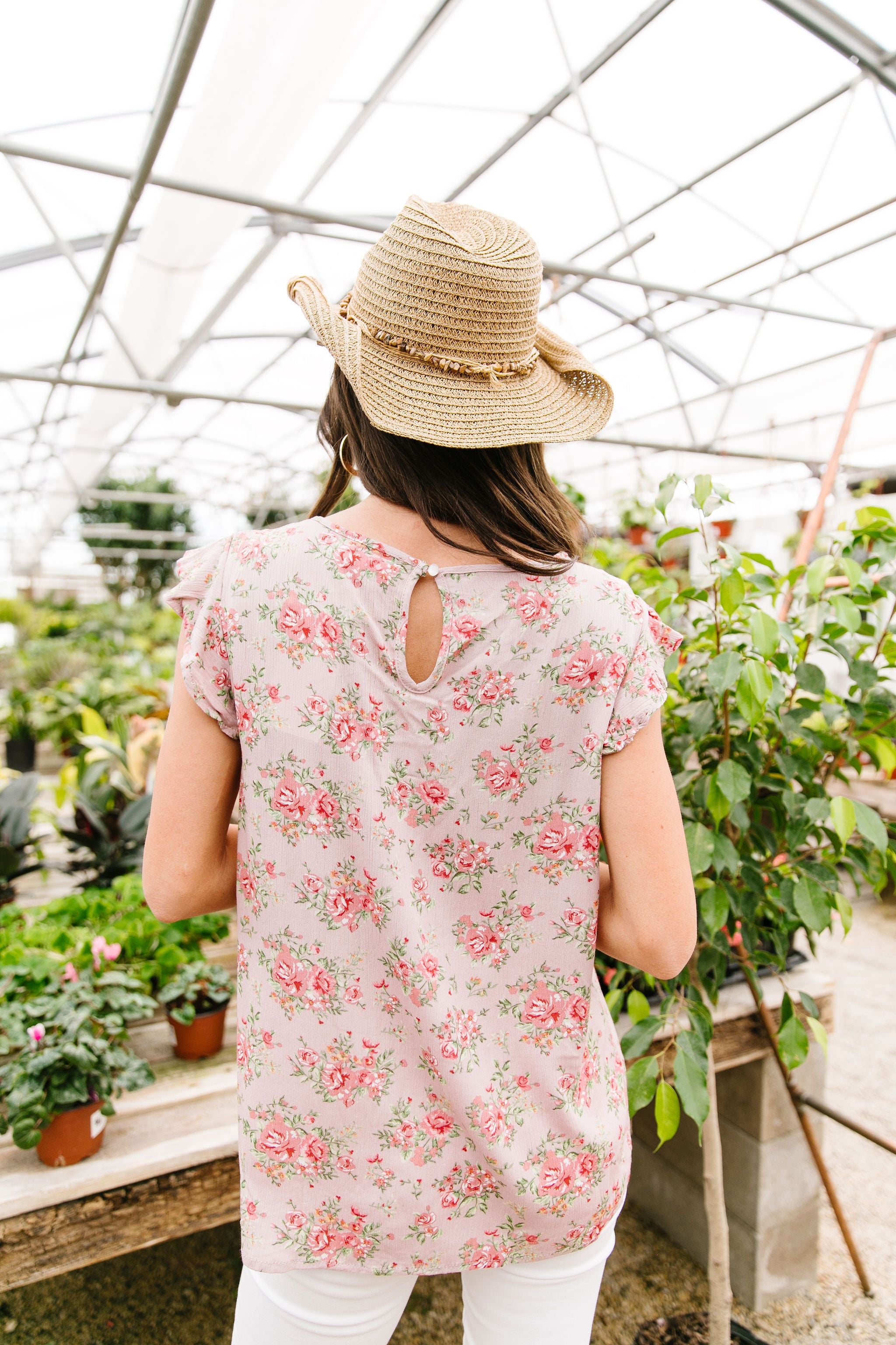 Mauve Floral Rhapsody Top