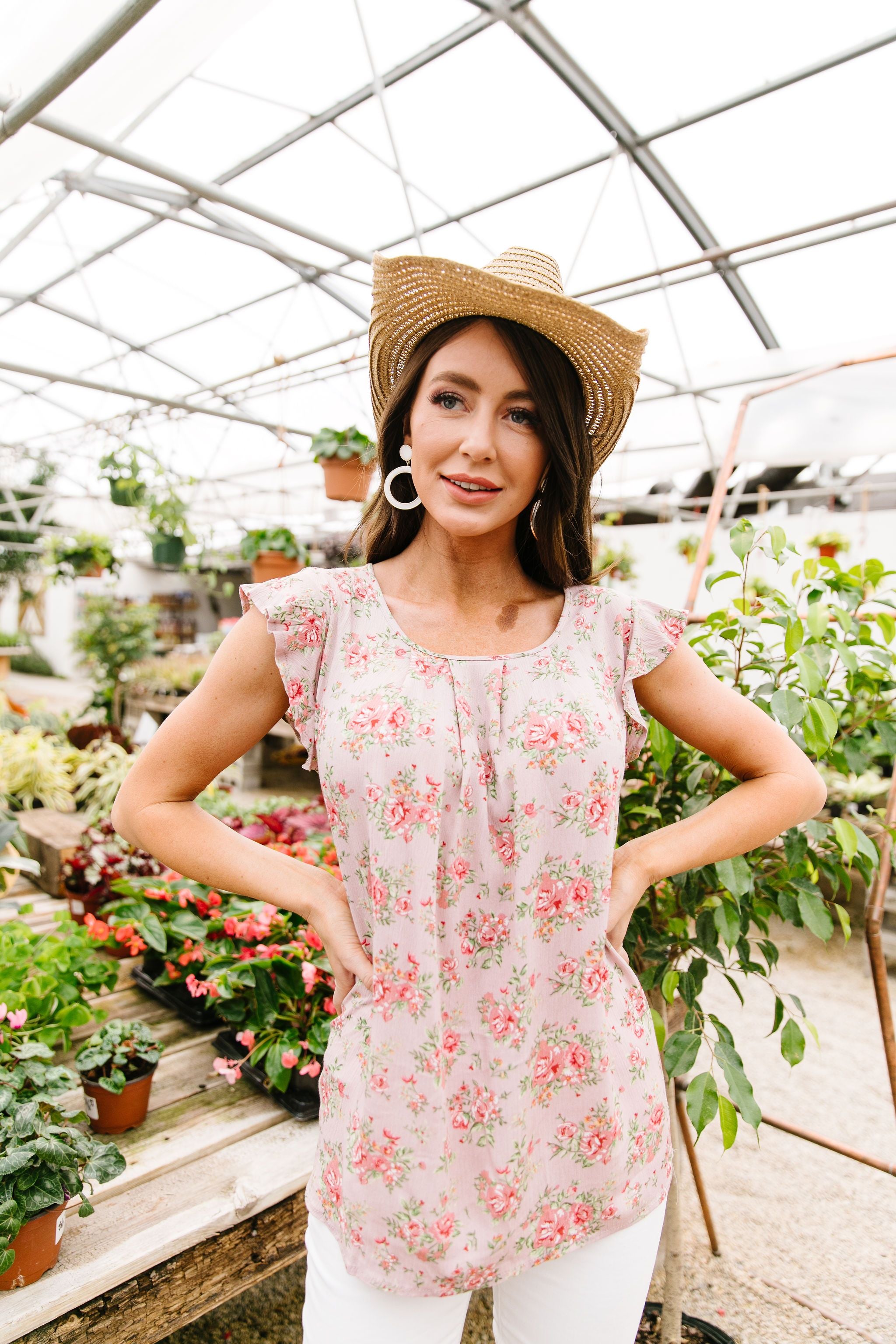 Mauve Floral Rhapsody Top