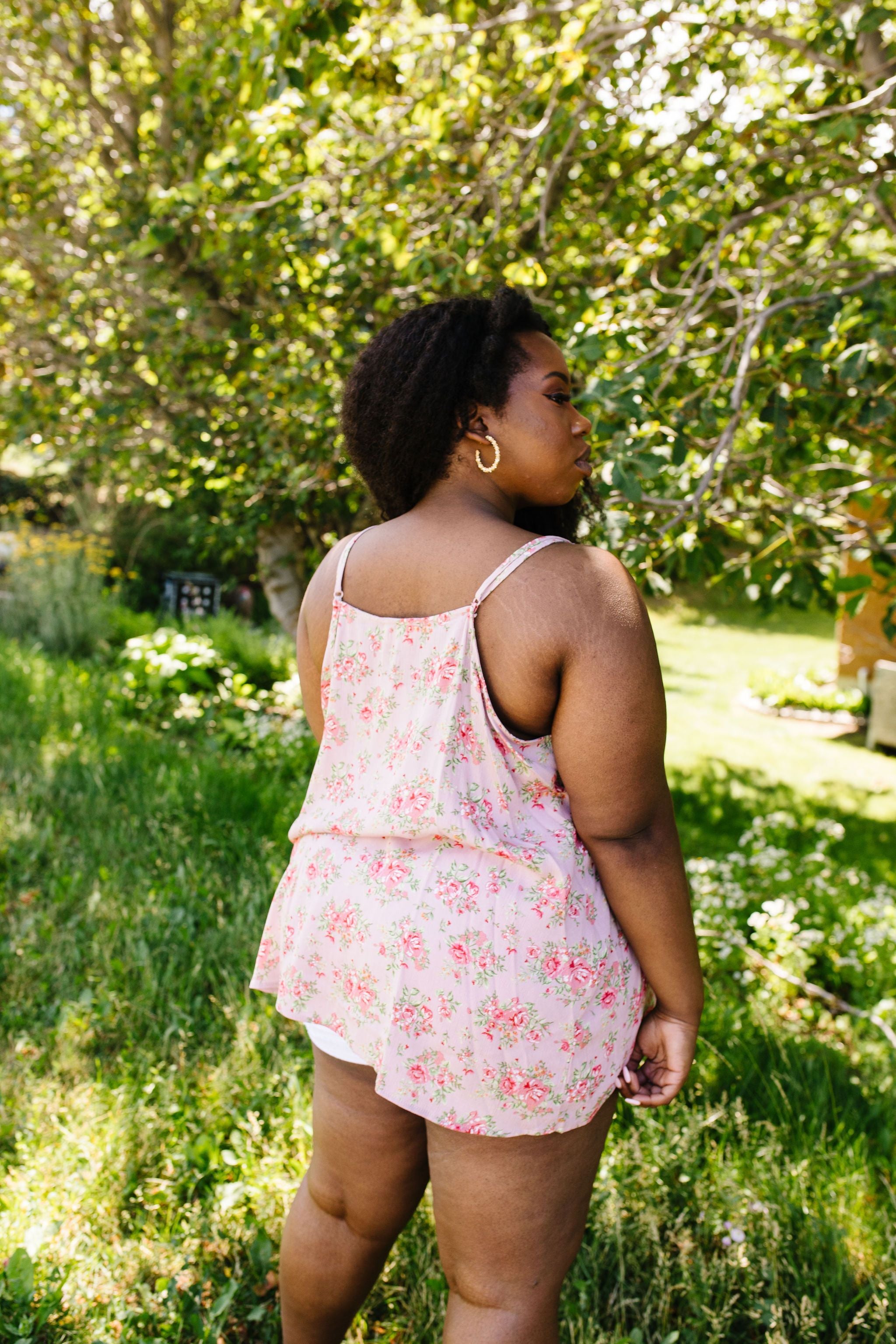 Mauve Floral Tank