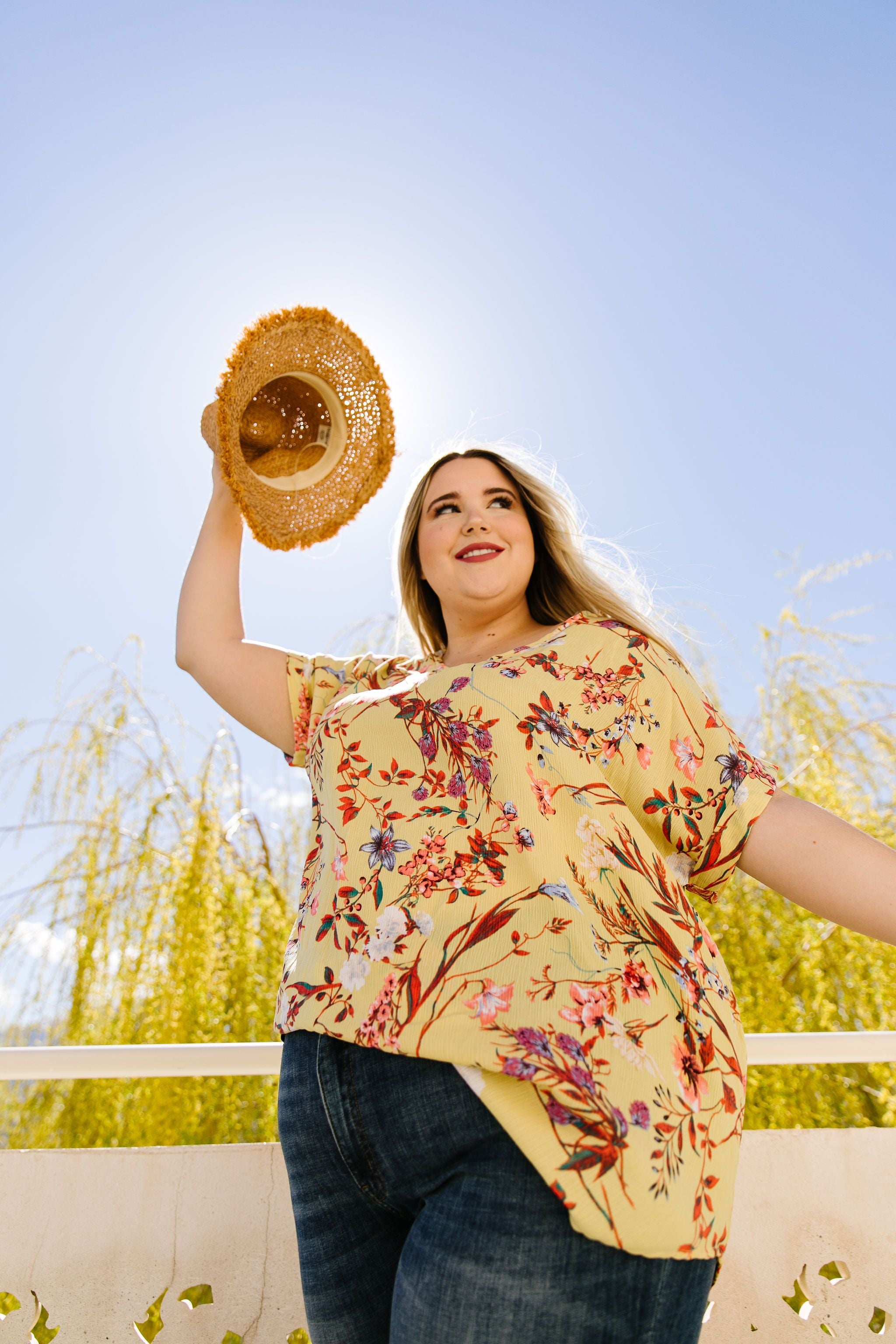 Mellow Yellow Floral Fantasy Blouse