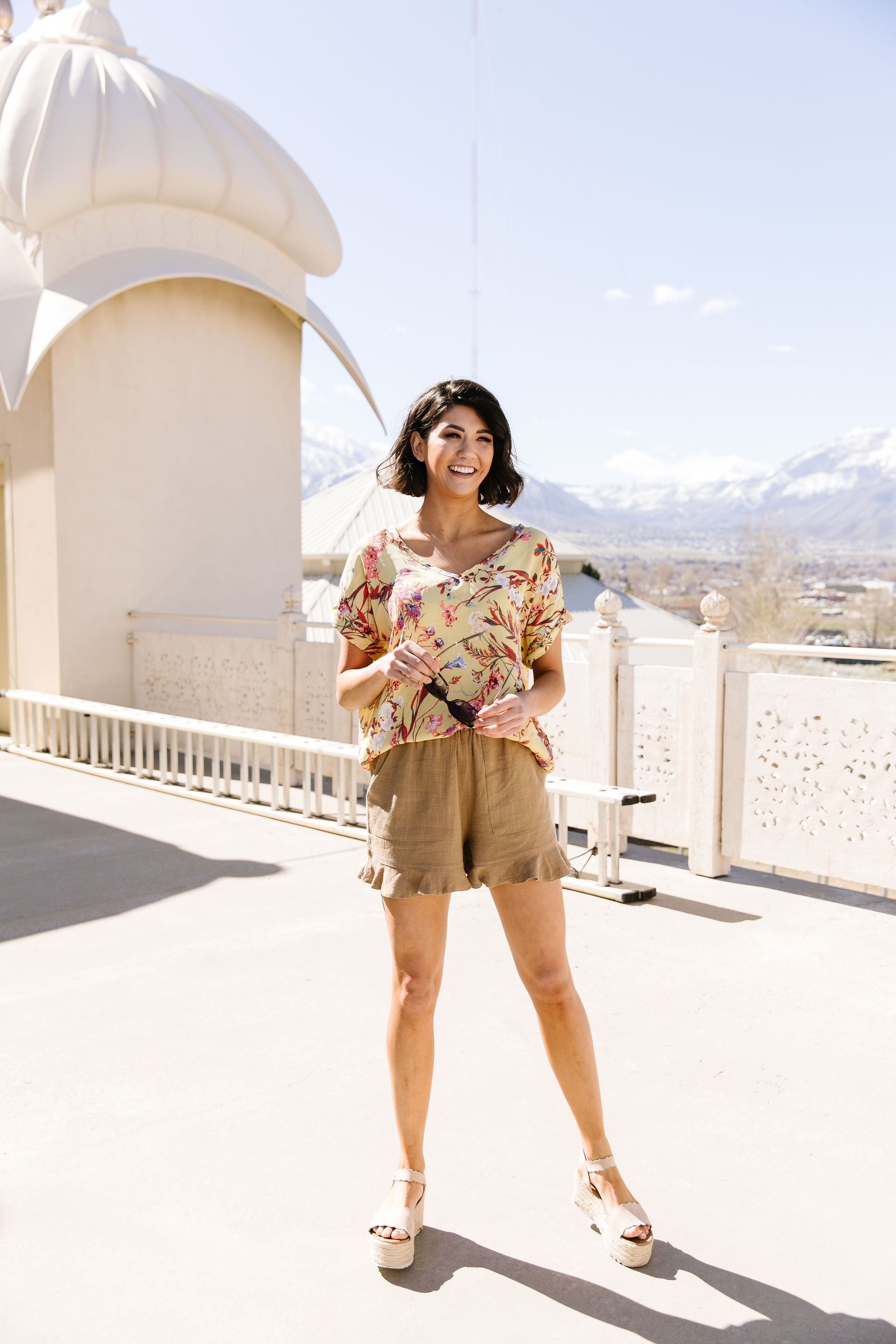 Mellow Yellow Floral Fantasy Blouse