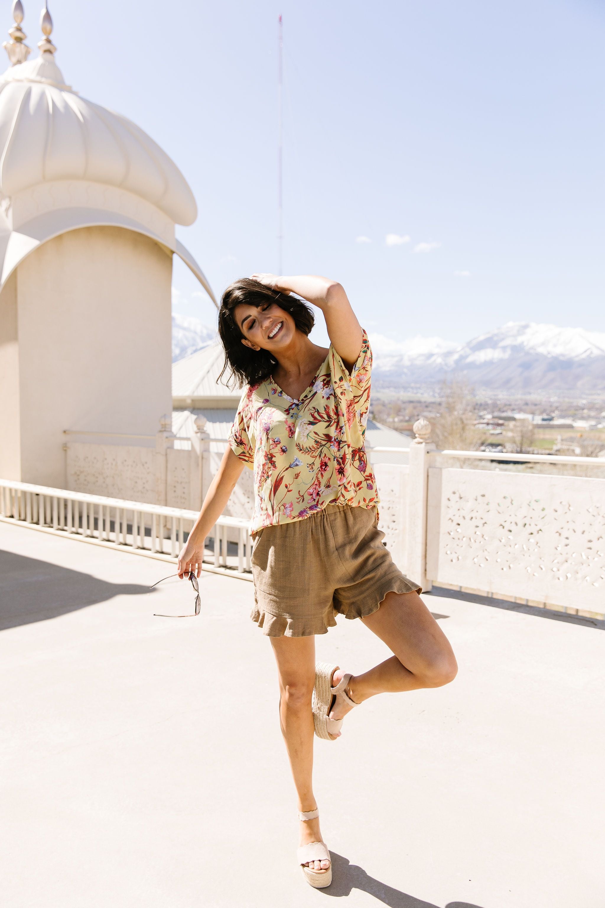 Mellow Yellow Floral Fantasy Blouse