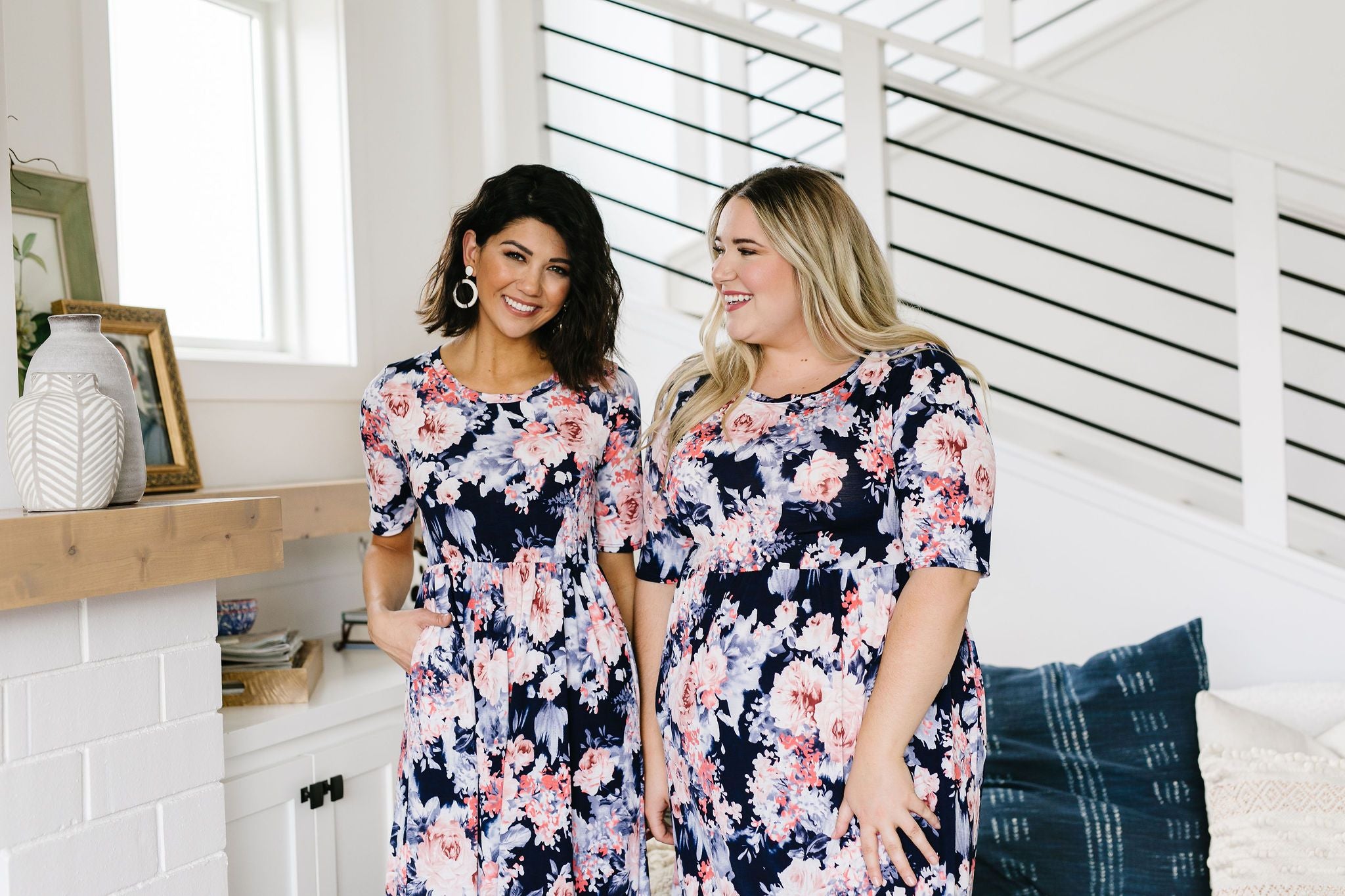 Midnight Rendezvous Floral Maxi