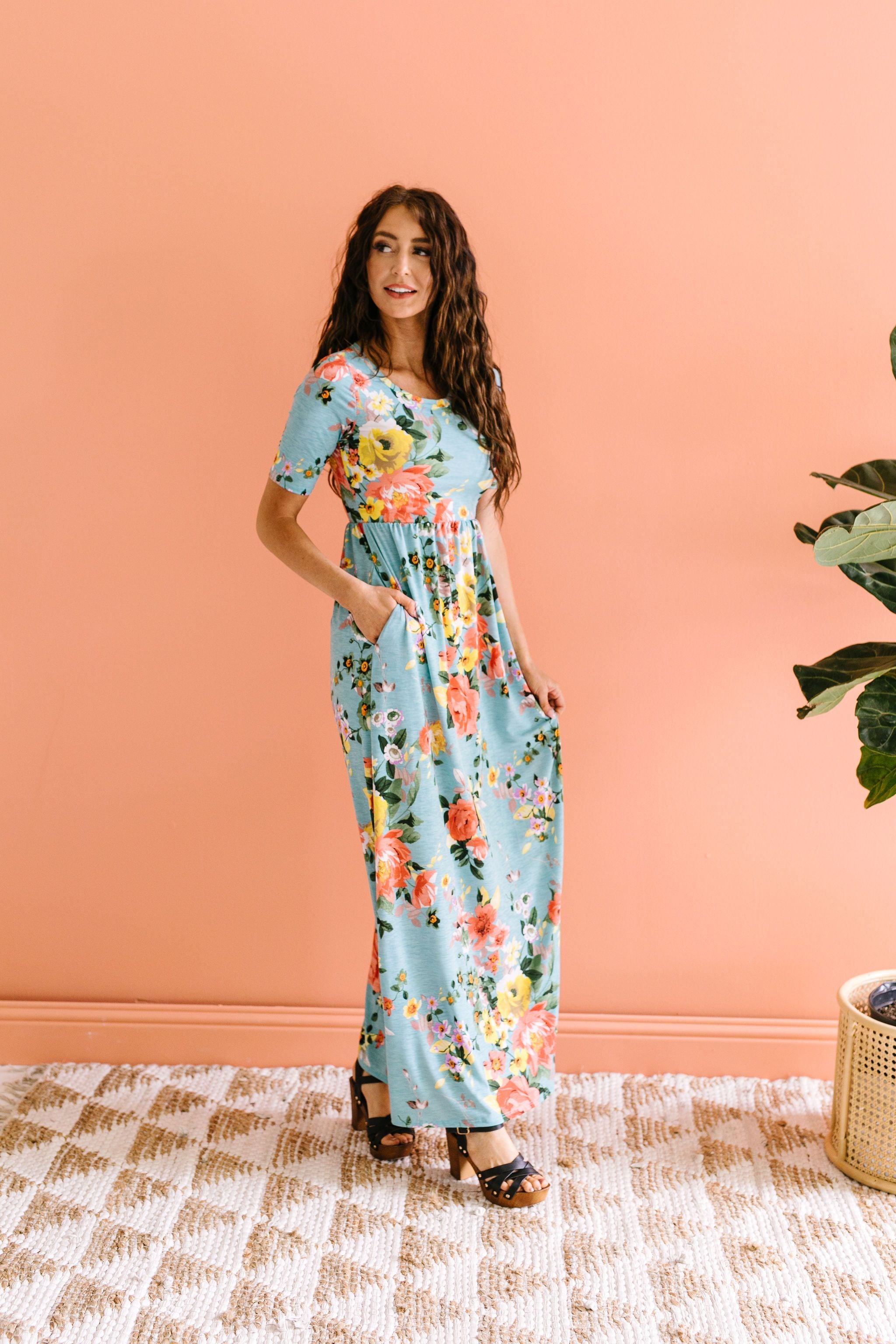 Morning Rendezvous Floral Maxi