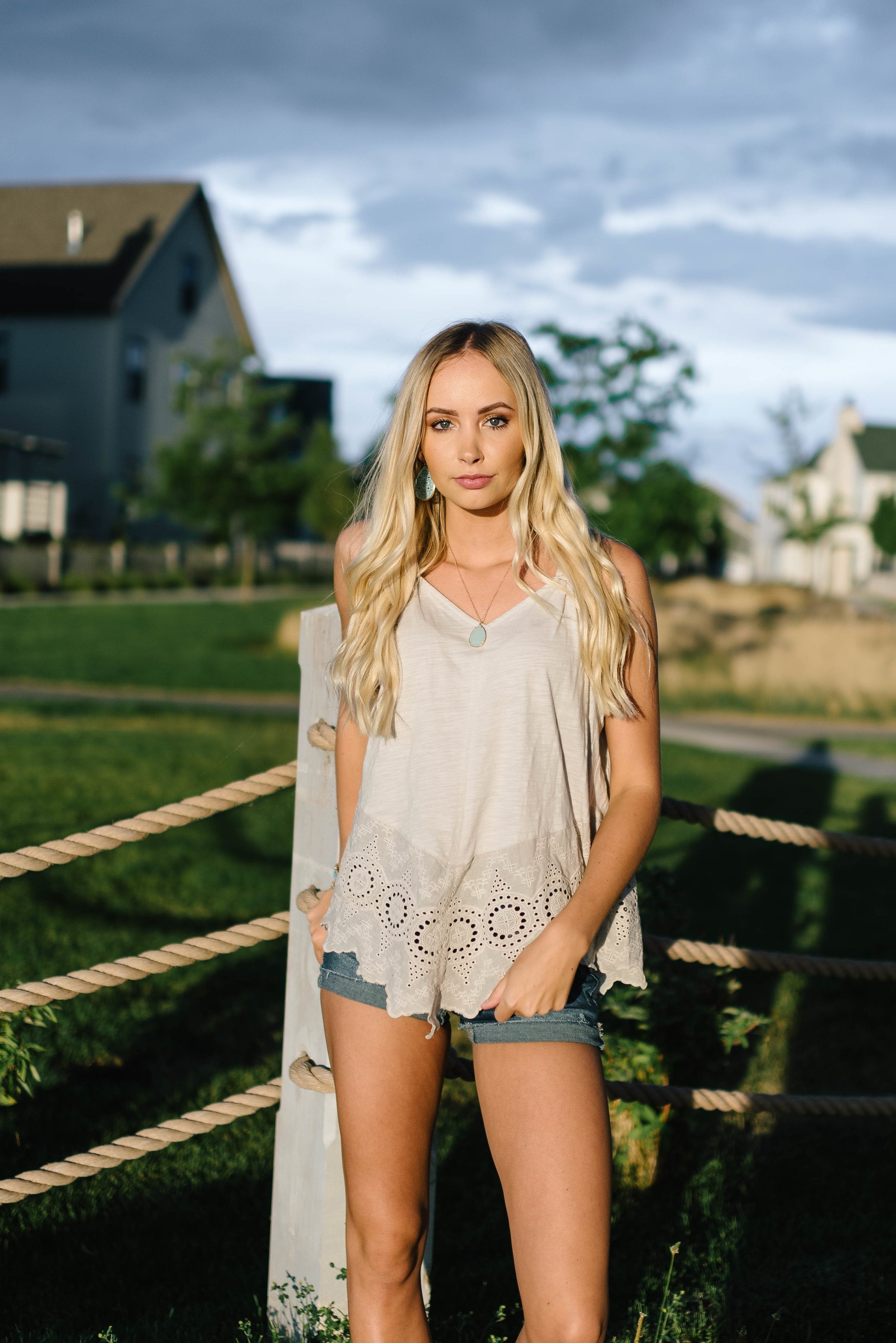 Natural Eyelet Tank