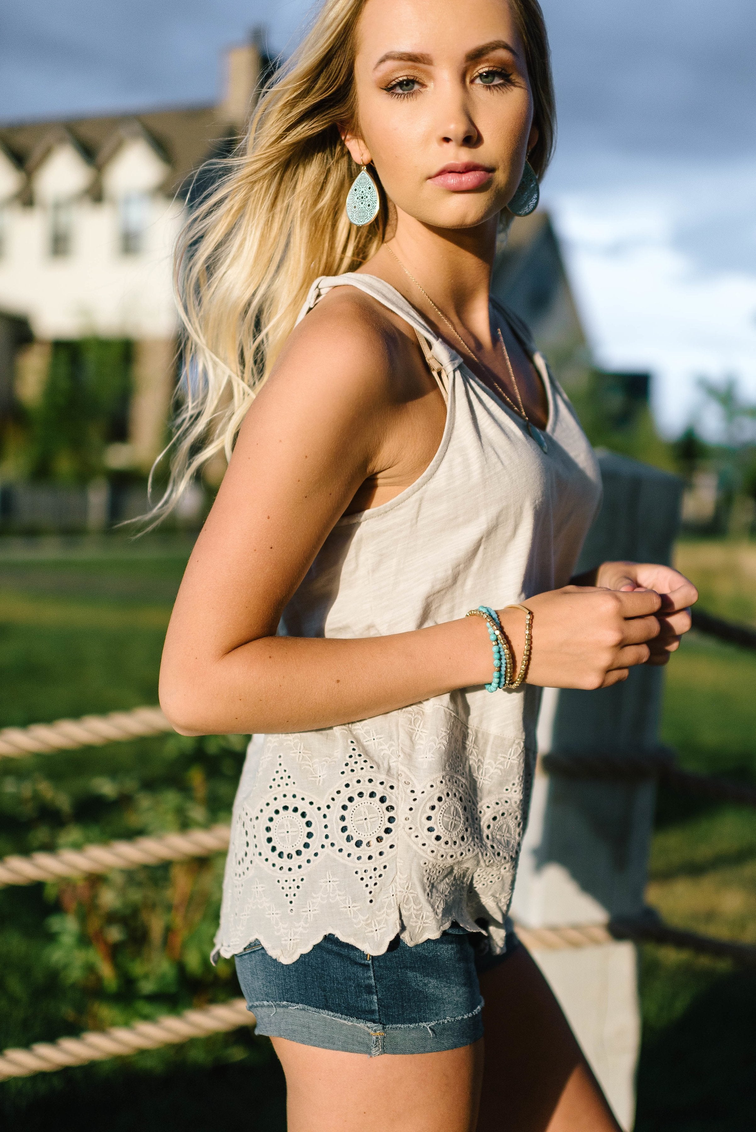 Natural Eyelet Tank