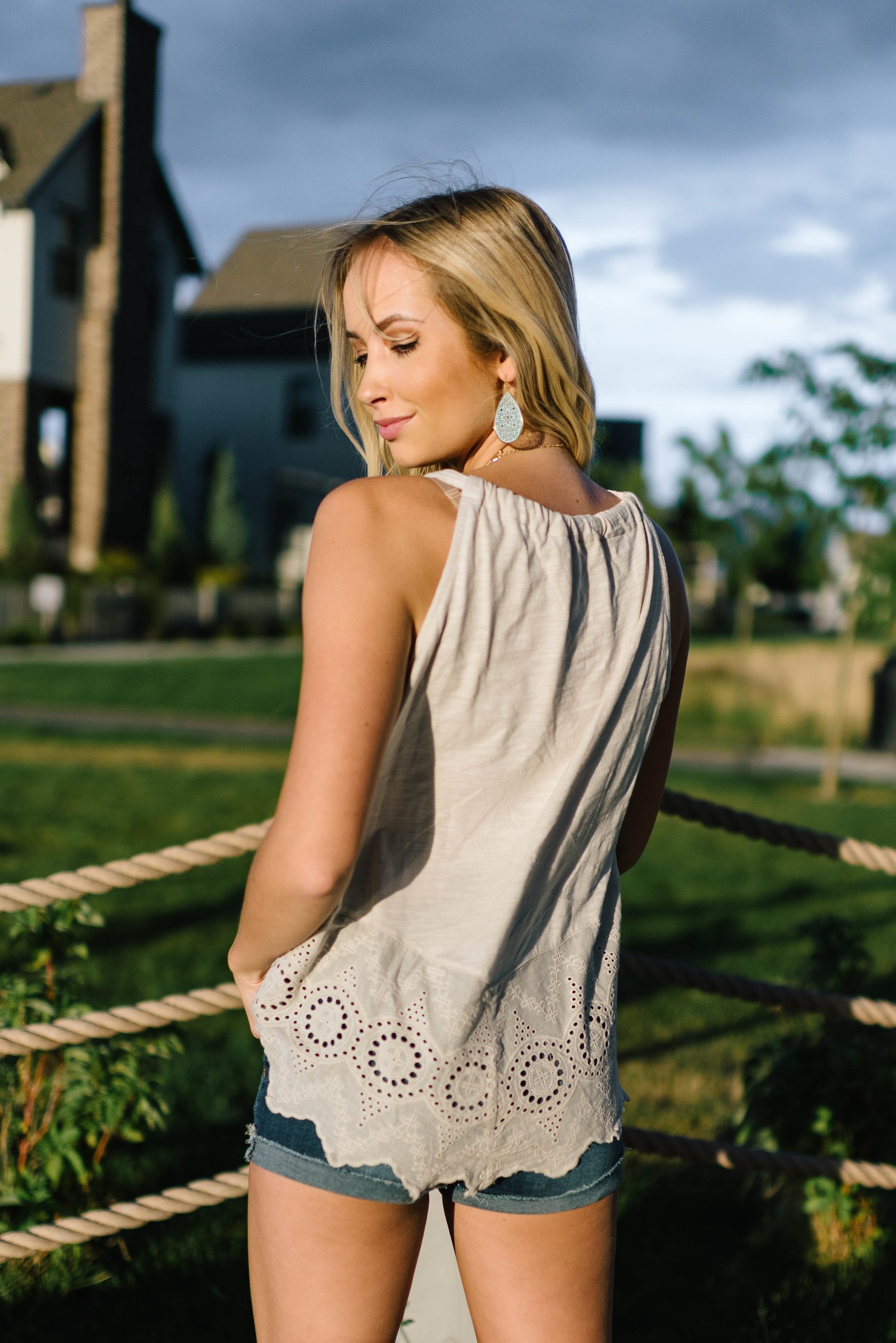 Natural Eyelet Tank