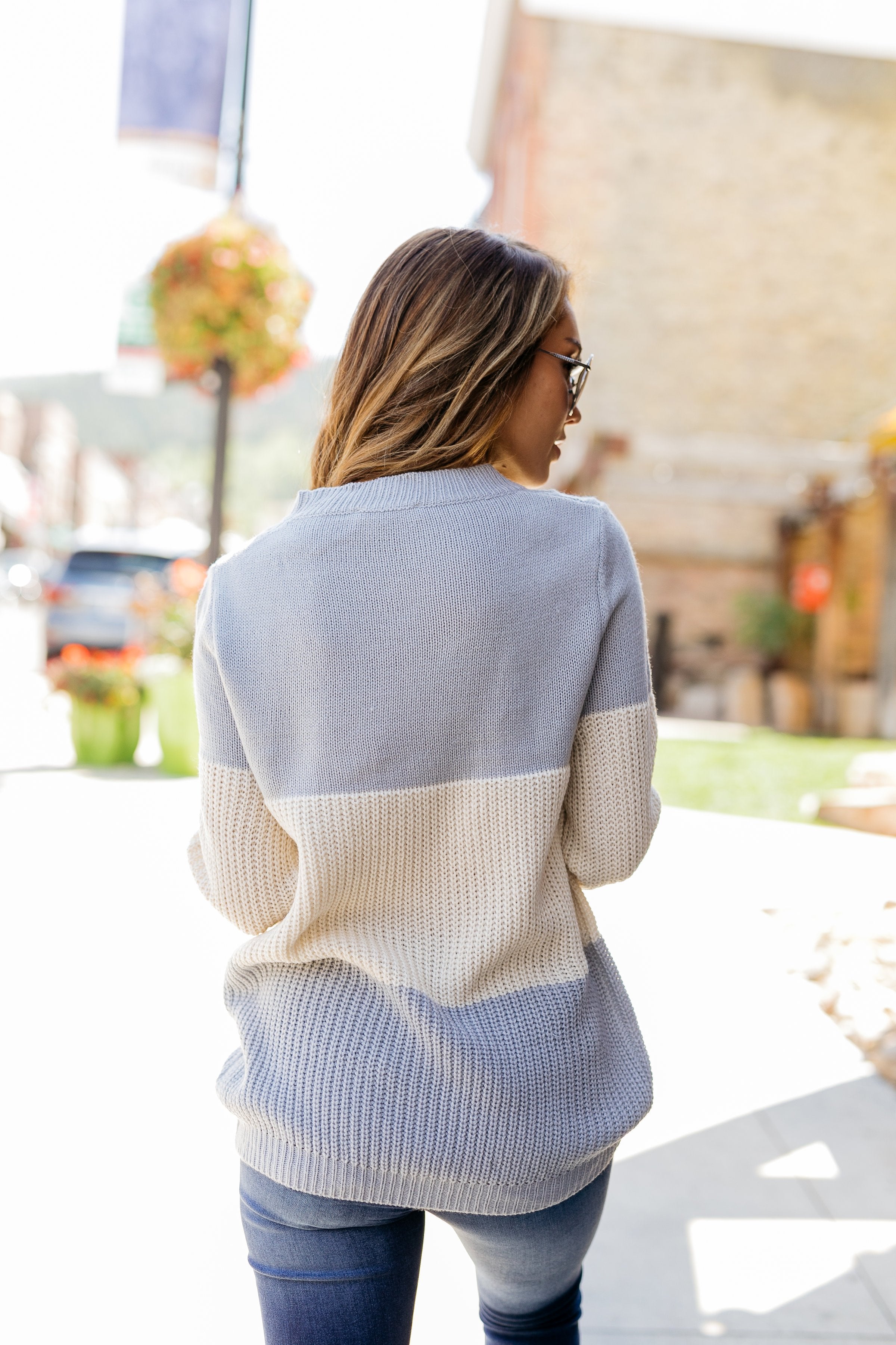 New Sweater On The Block In Gray + Ivory - ALL SALES FINAL