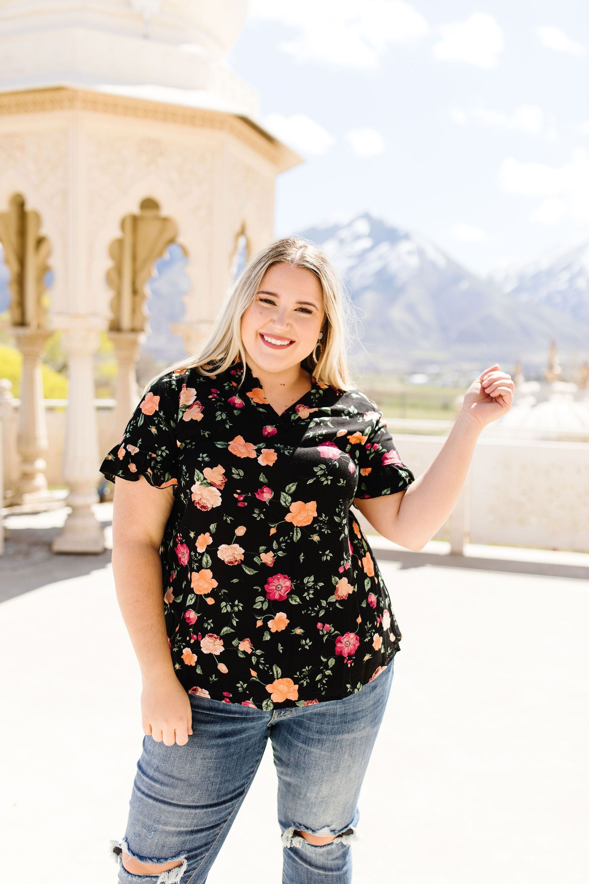 Nighttime Blooms Blouse