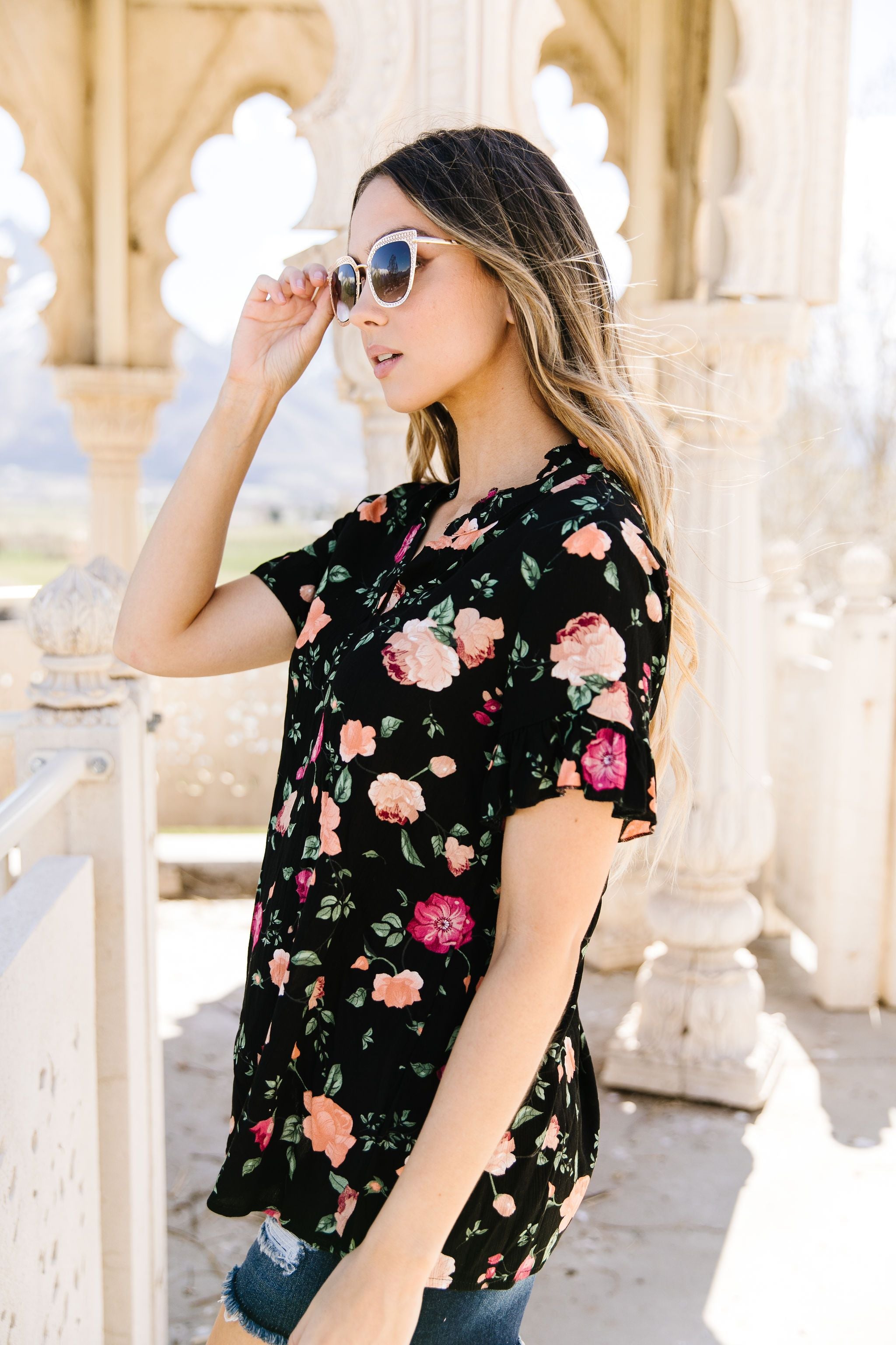 Nighttime Blooms Blouse