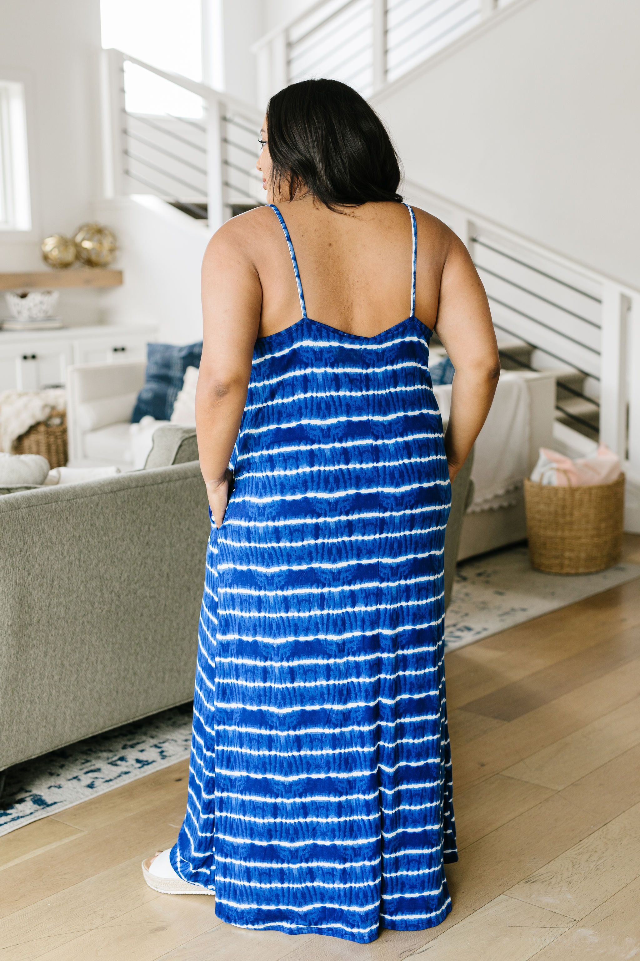 Ocean Tides Tie Dye Maxi Dress