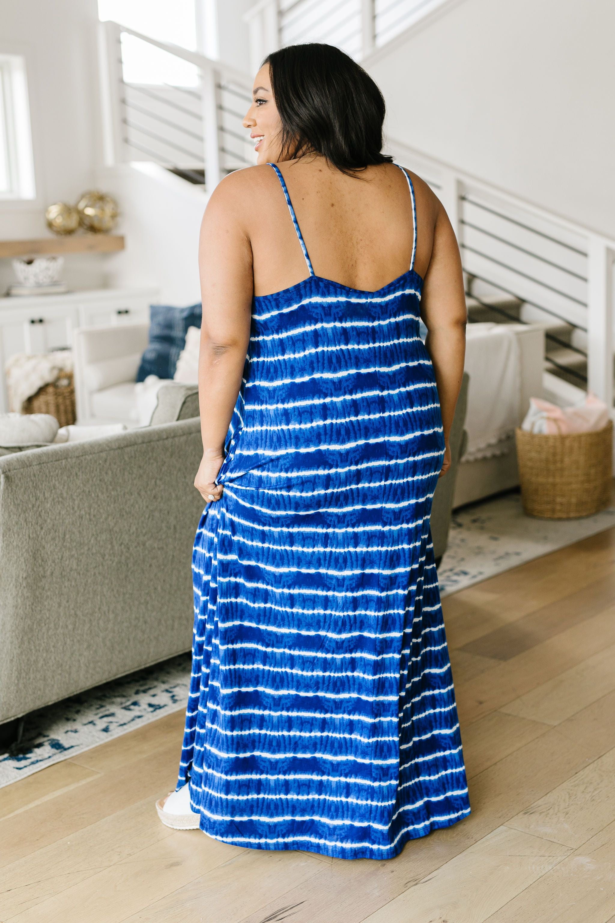 Ocean Tides Tie Dye Maxi Dress