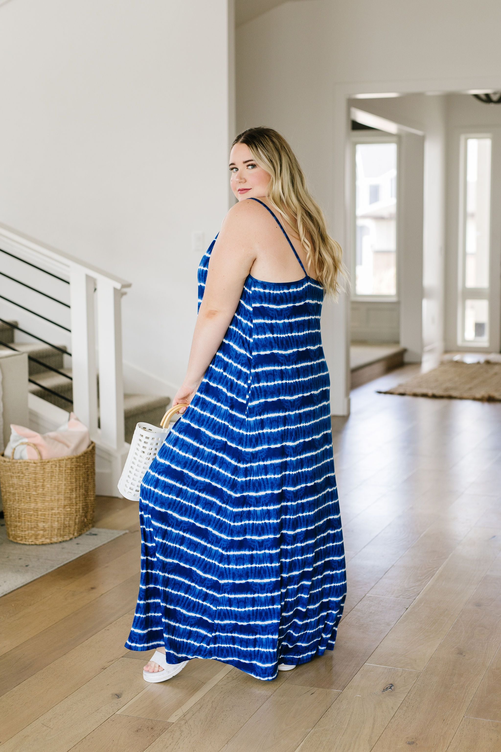 Ocean Tides Tie Dye Maxi Dress