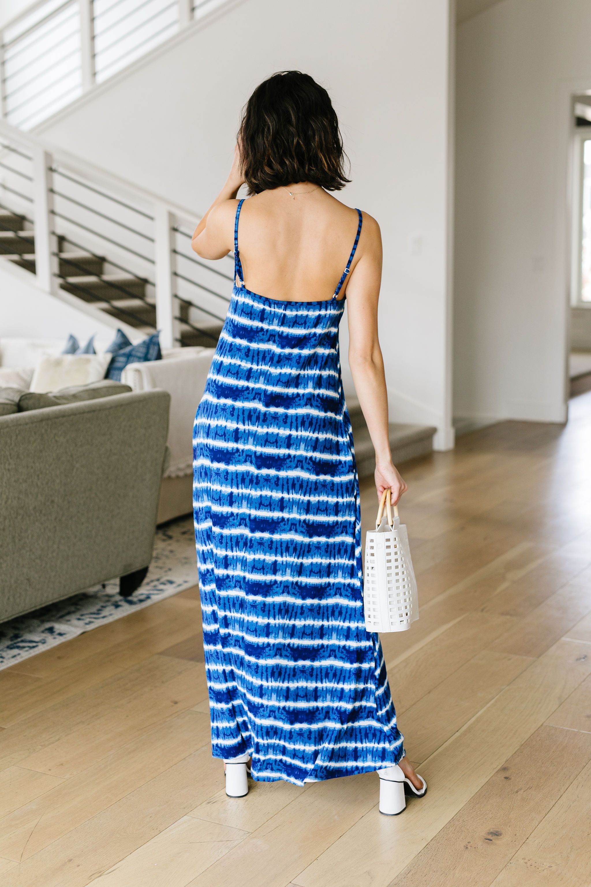 Ocean Tides Tie Dye Maxi Dress