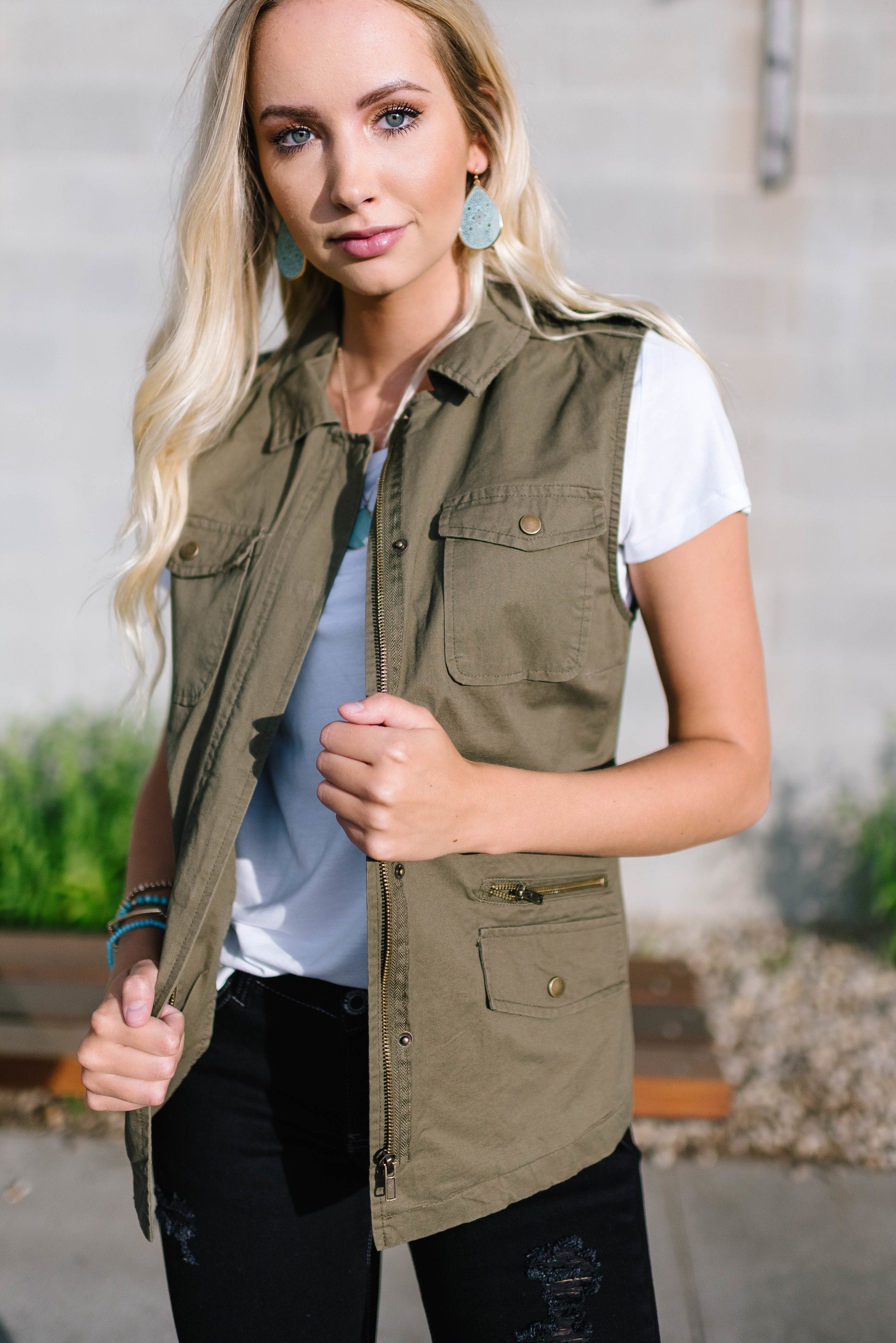 Olive Camp Vest