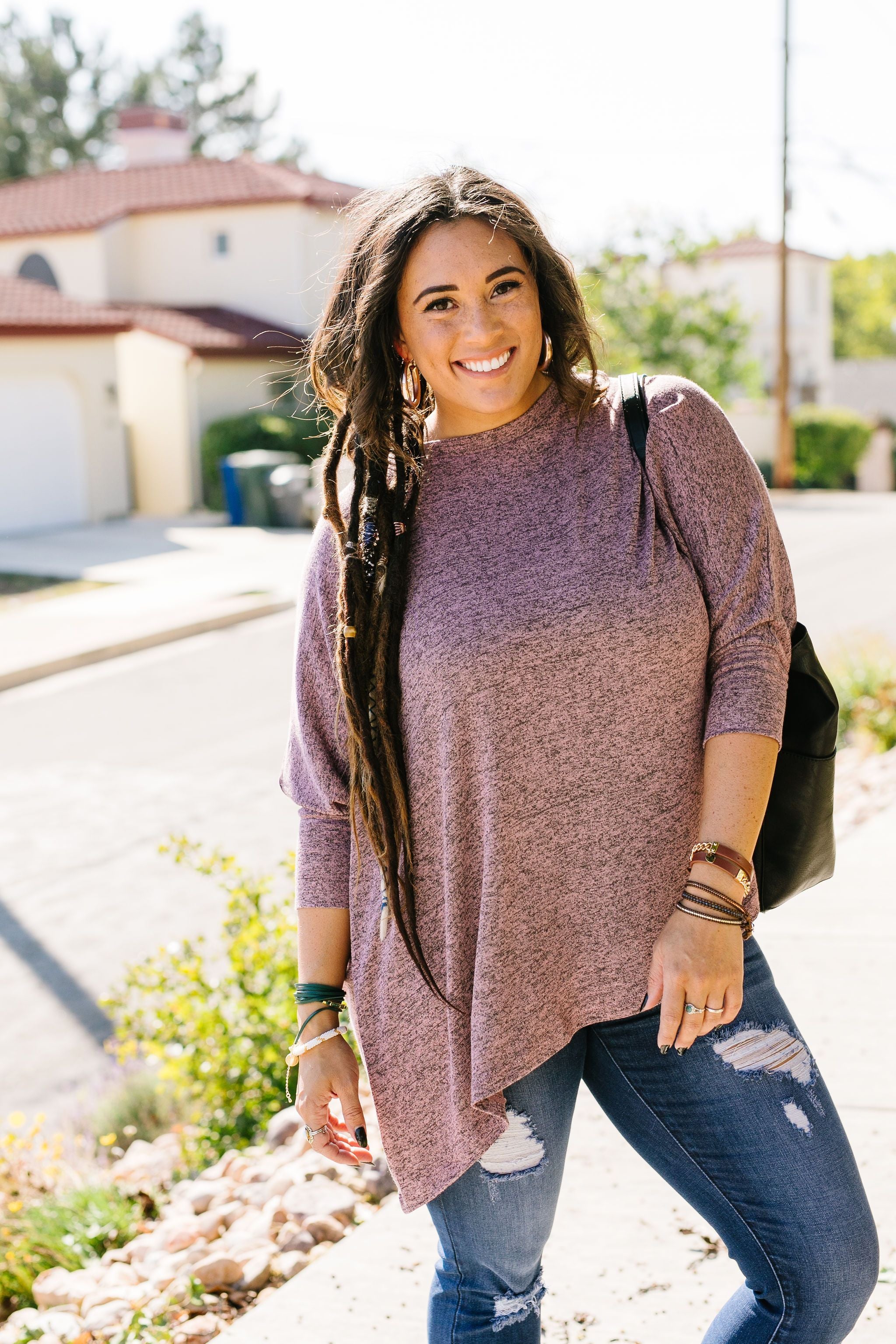 Out Of The Box Mauve Top