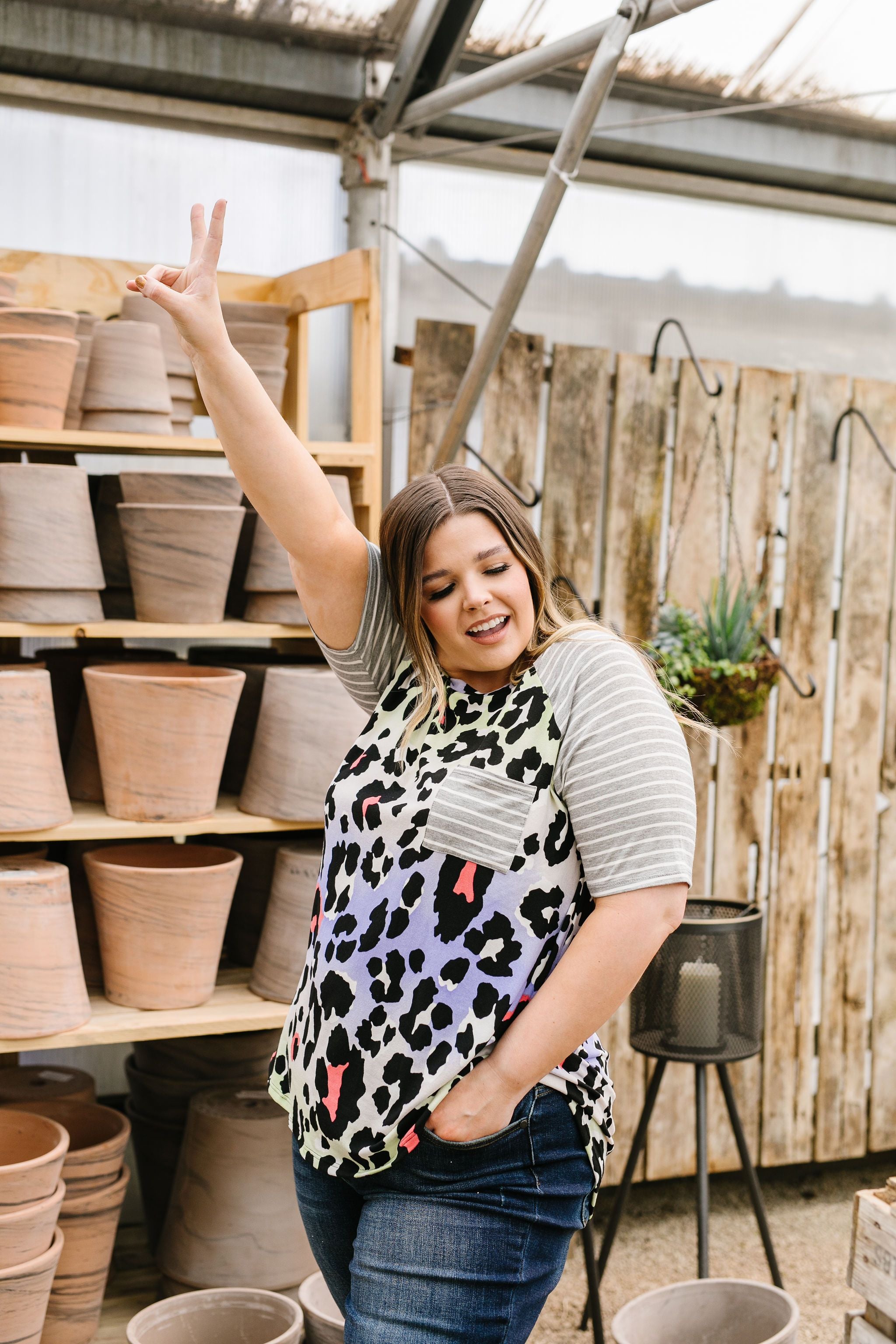 Pastel Spots & Stripes Top