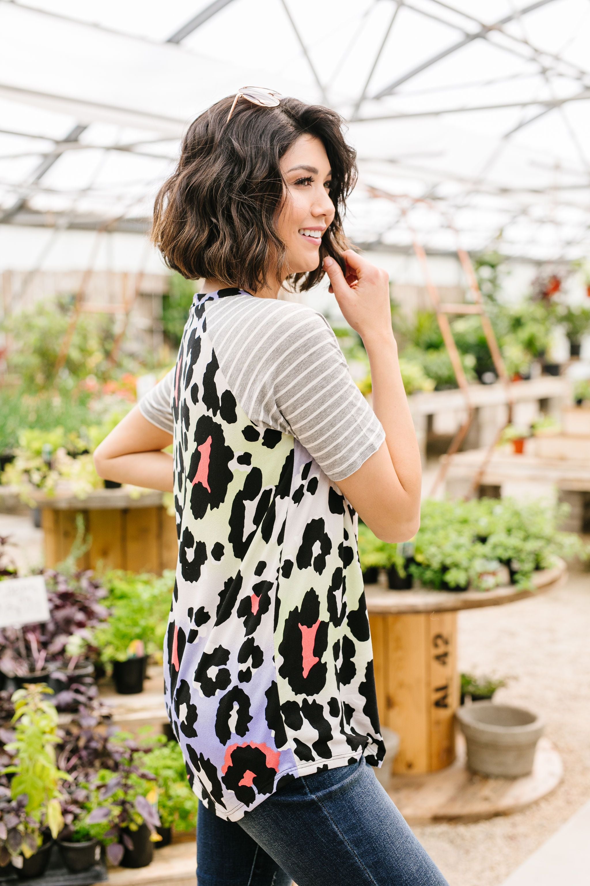 Pastel Spots & Stripes Top