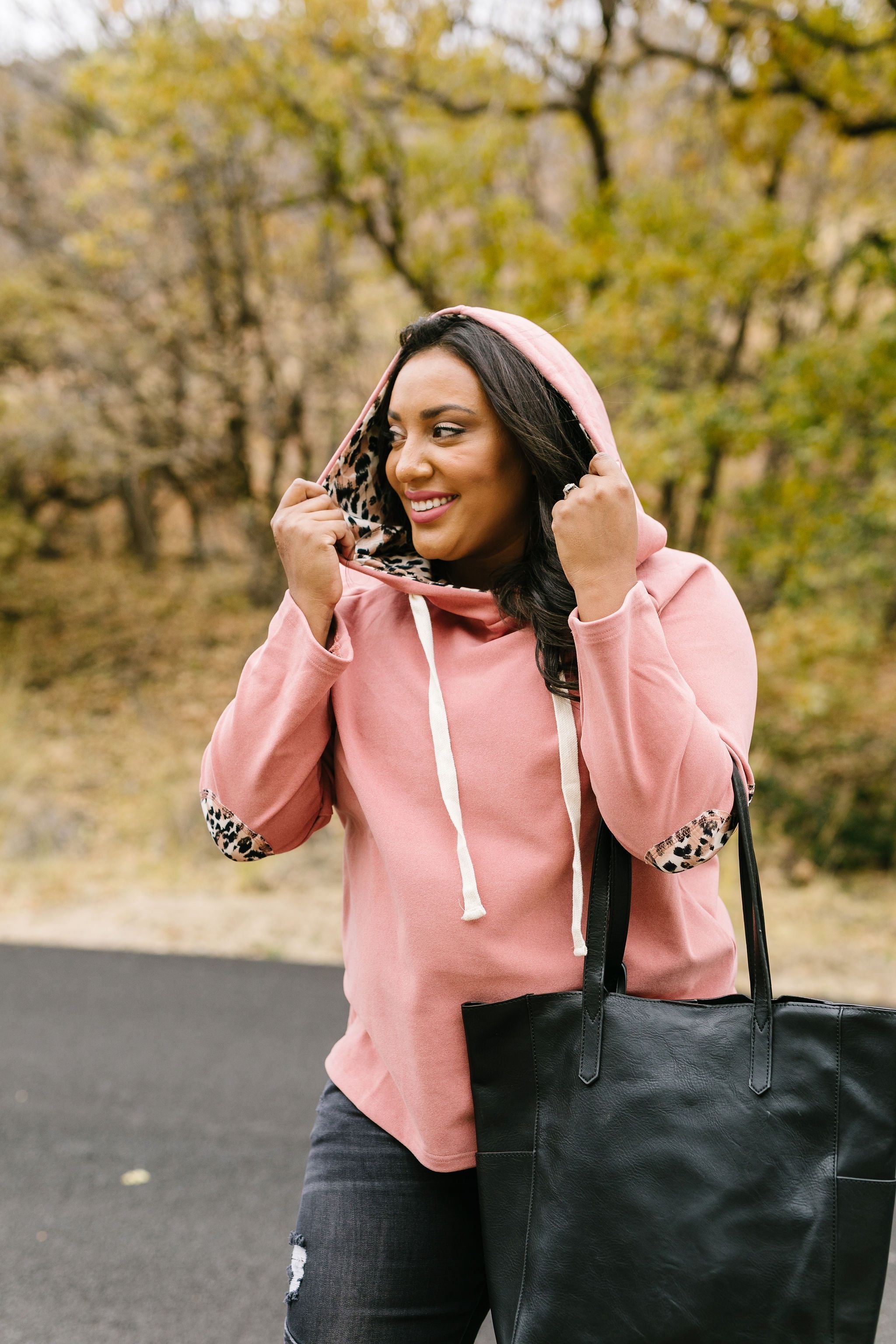 Patches + Spots Mauve Hoodie