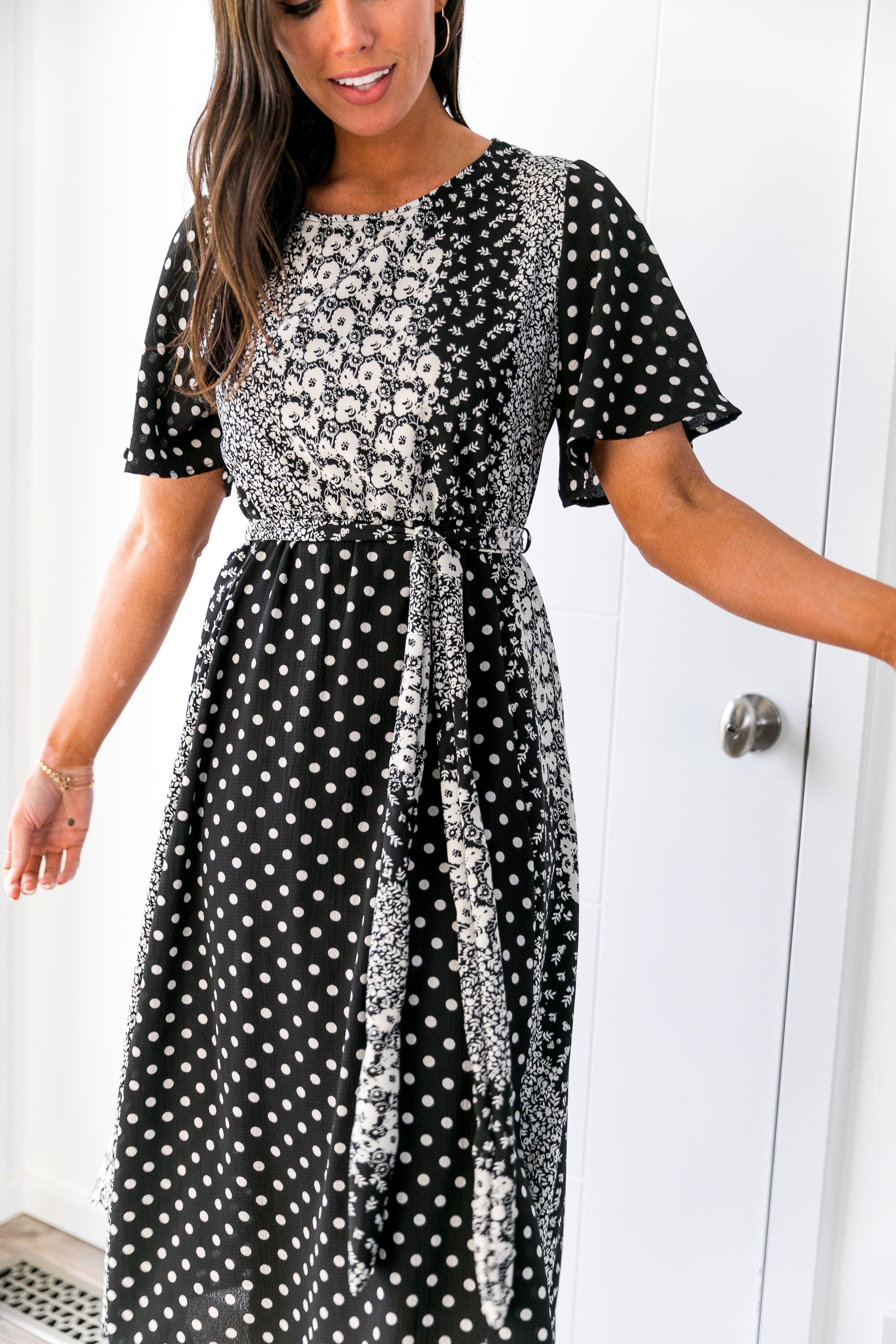 Patterns At Play Black + White Dress