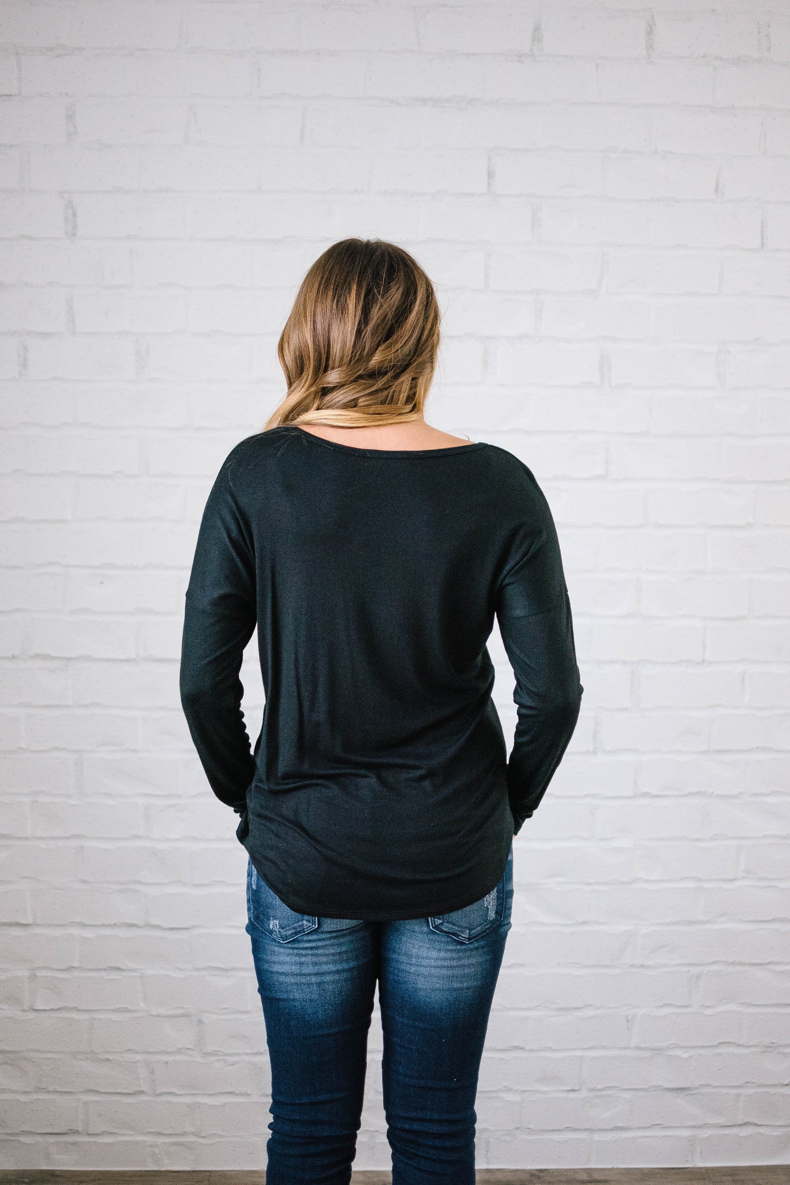 Penny Pocket Top in Black