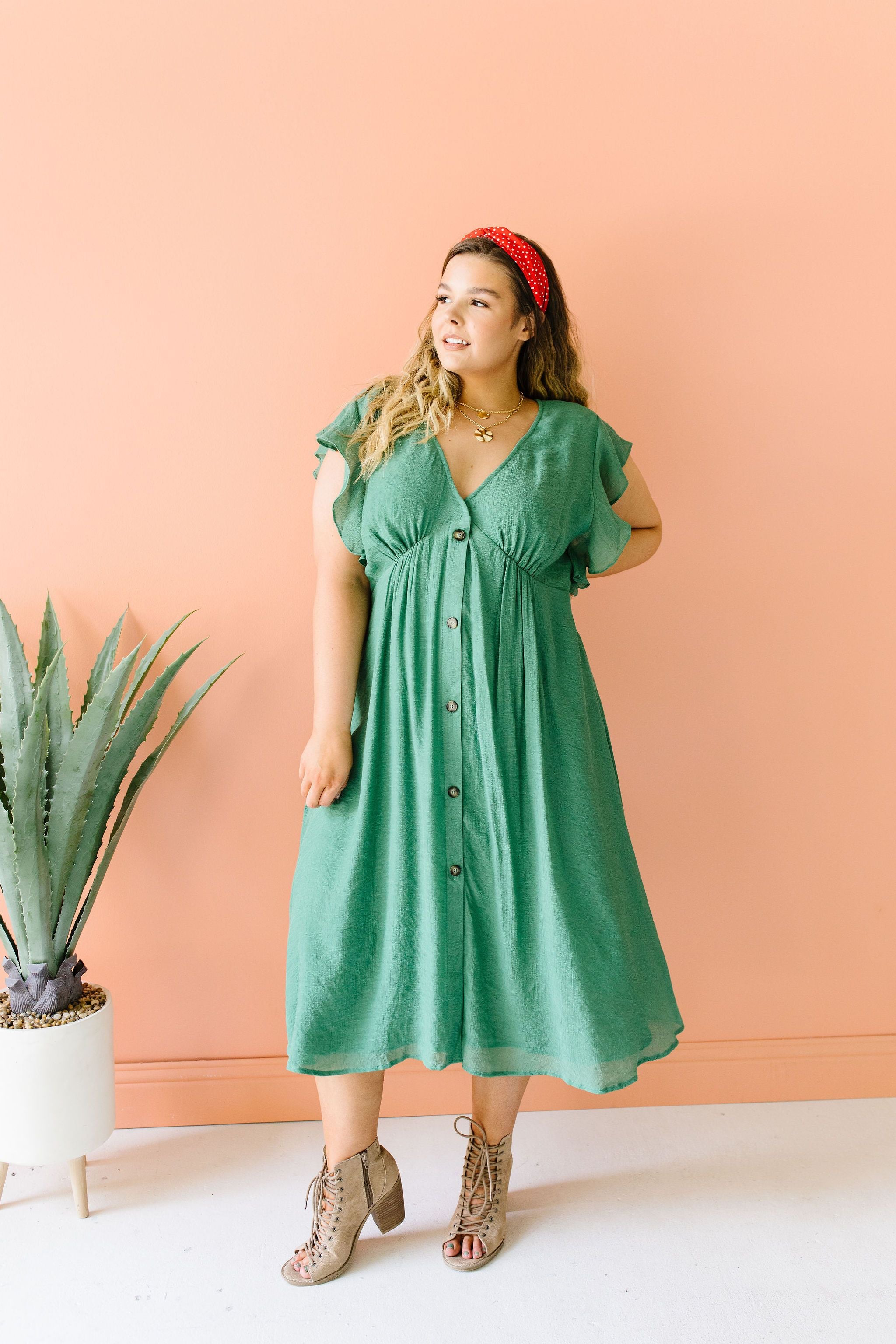 Picture This Sage Midi Dress