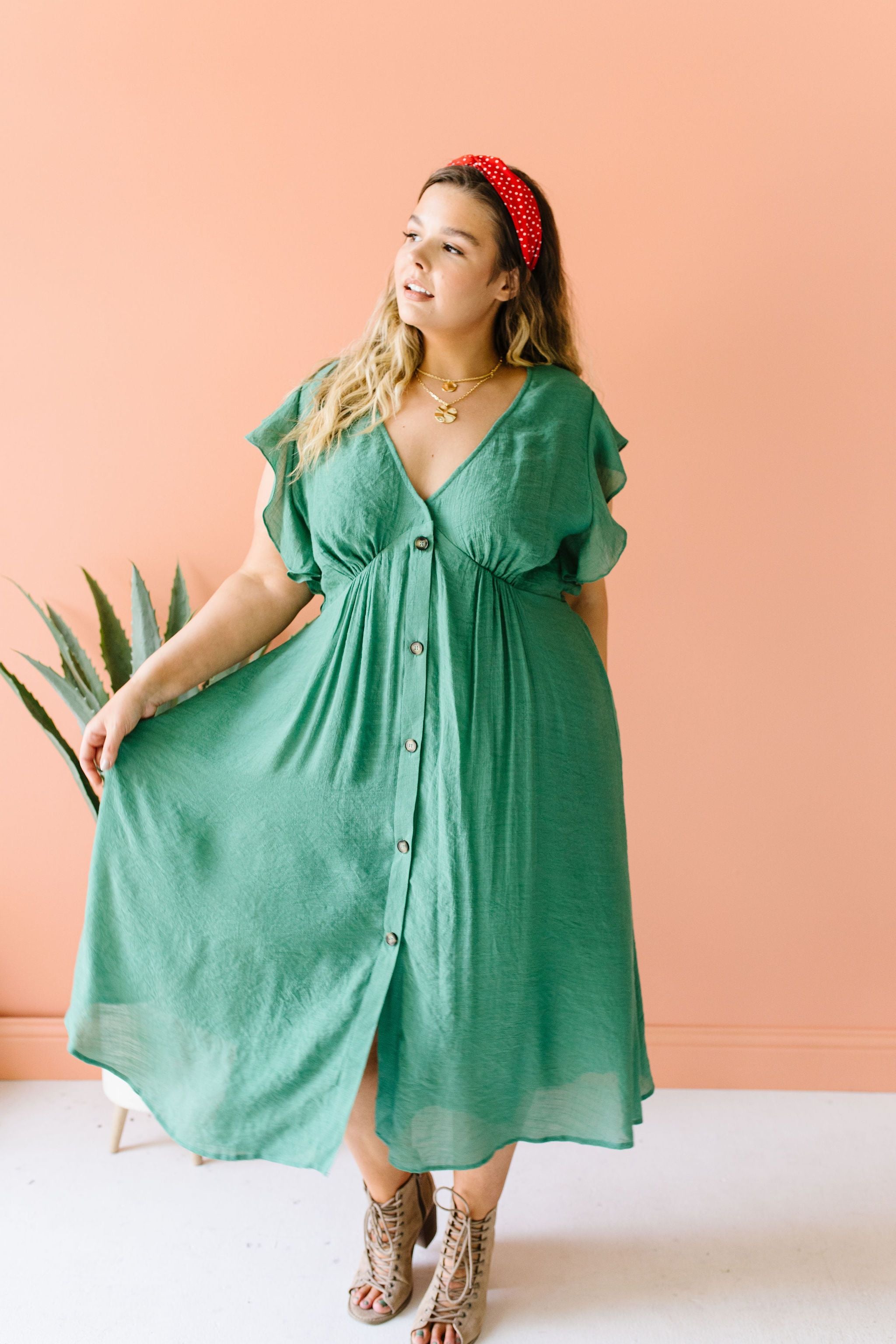 Picture This Sage Midi Dress