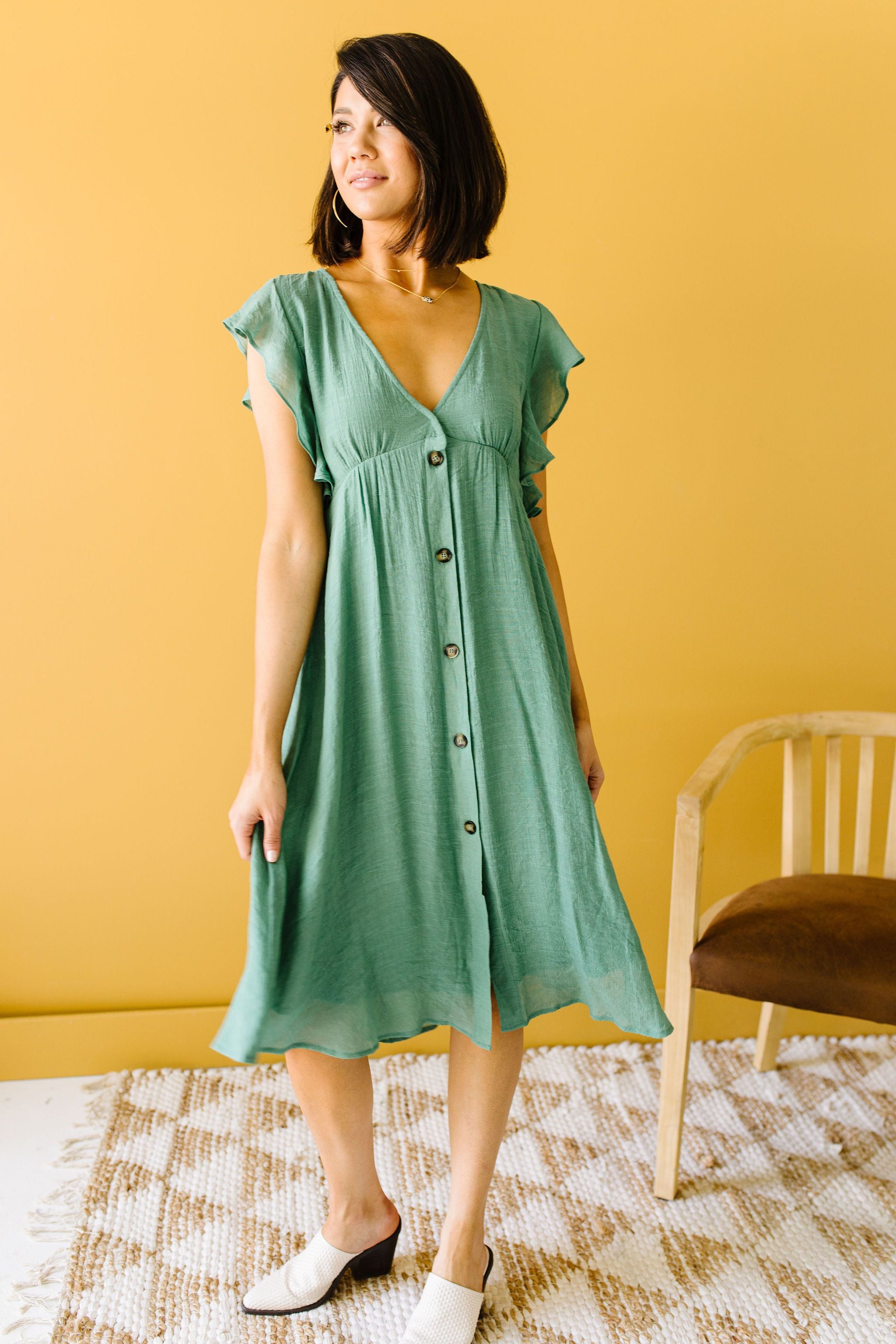 Picture This Sage Midi Dress