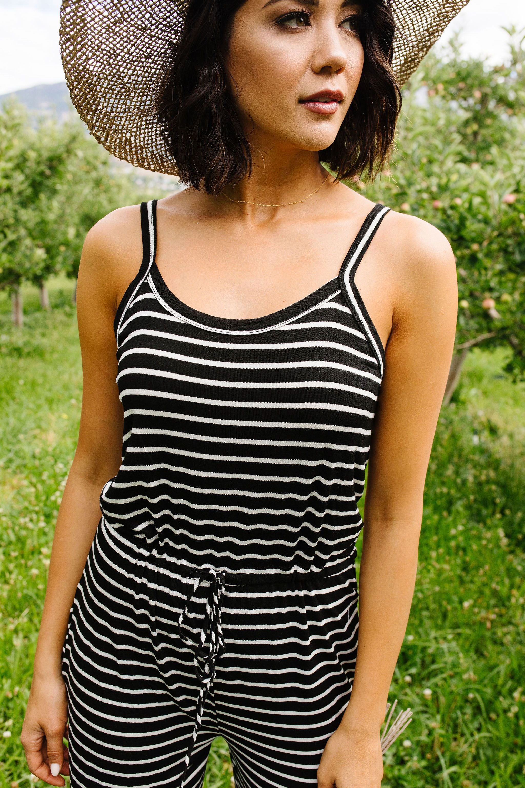 Play All Day Striped Jumpsuit