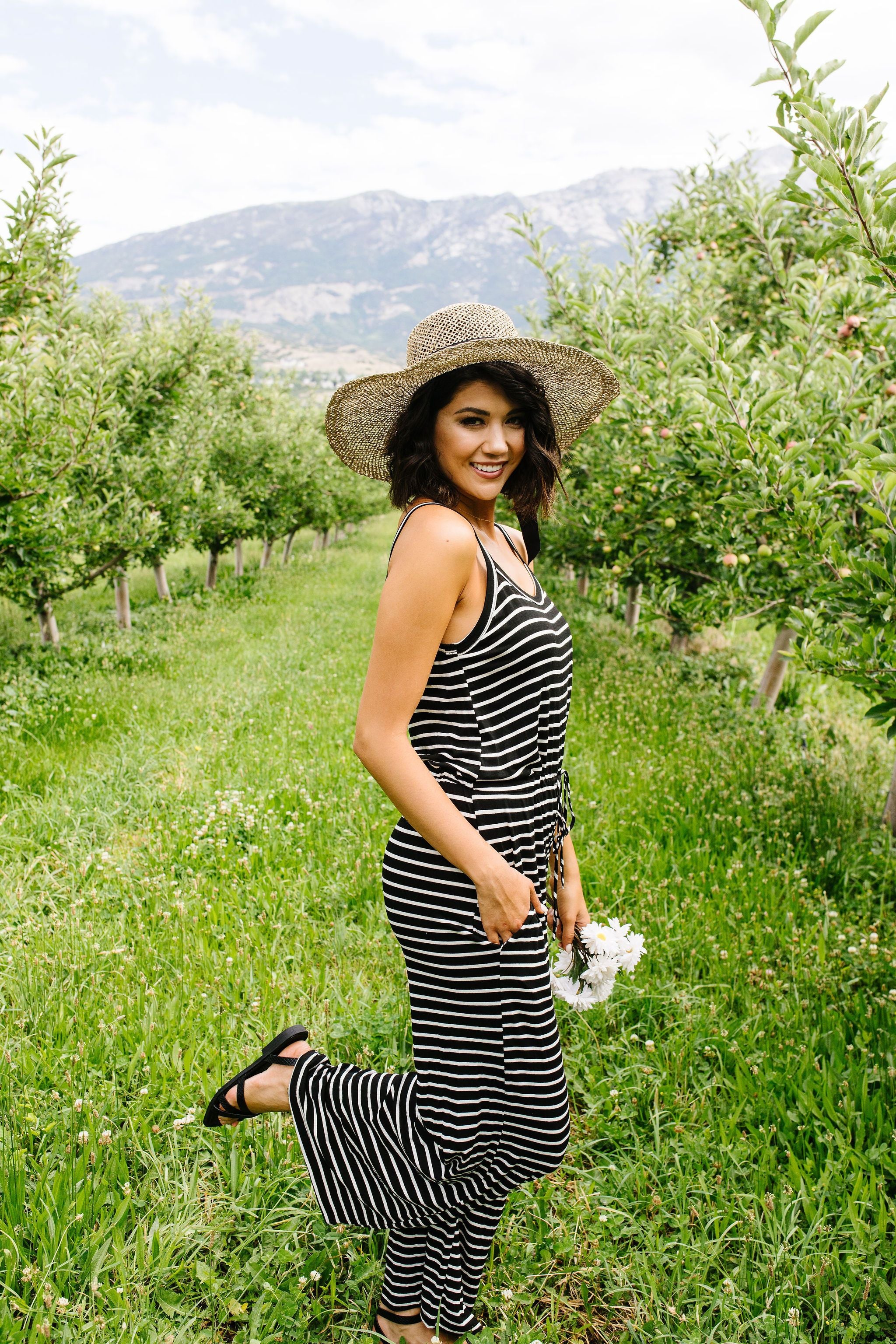 Play All Day Striped Jumpsuit