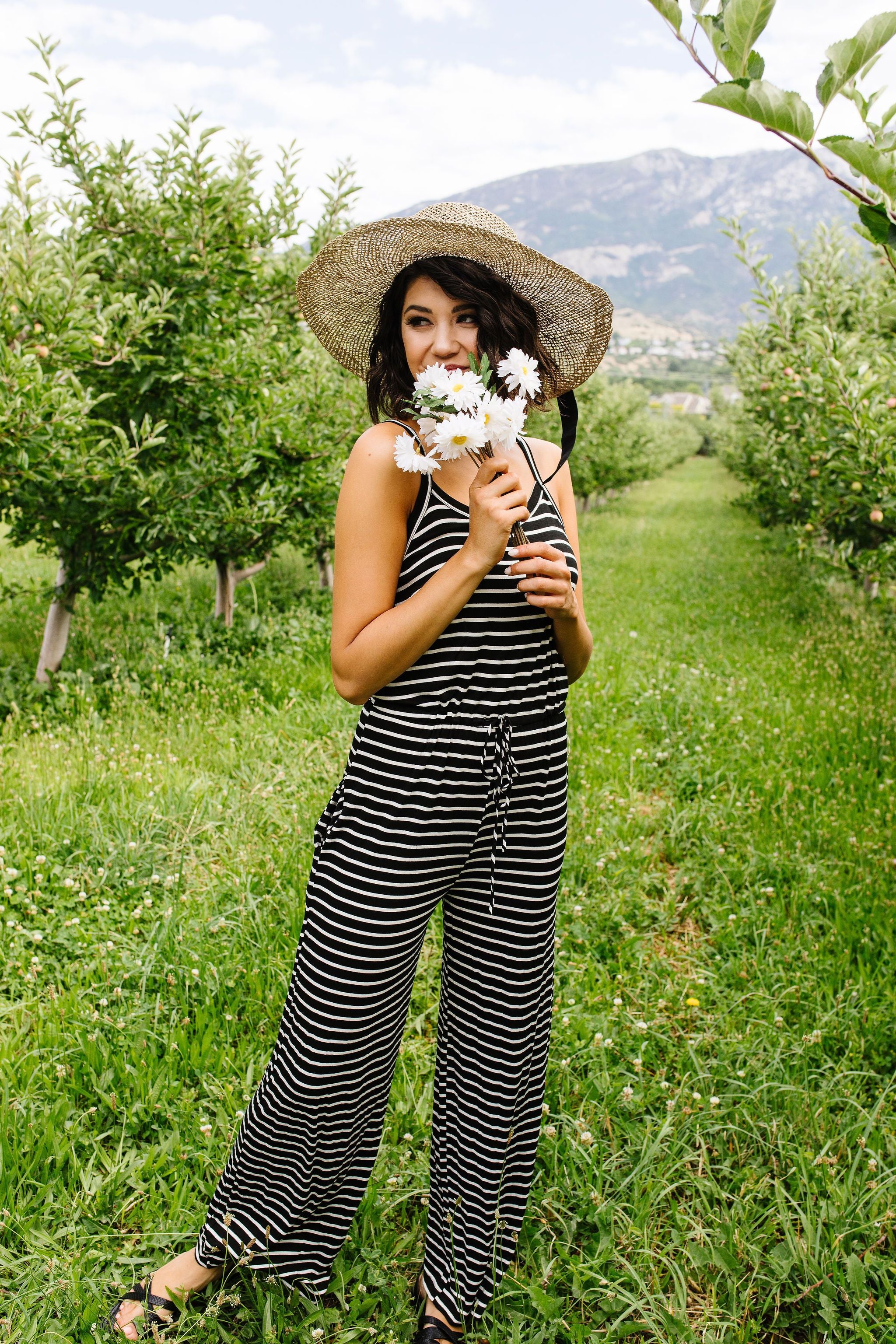 Play All Day Striped Jumpsuit